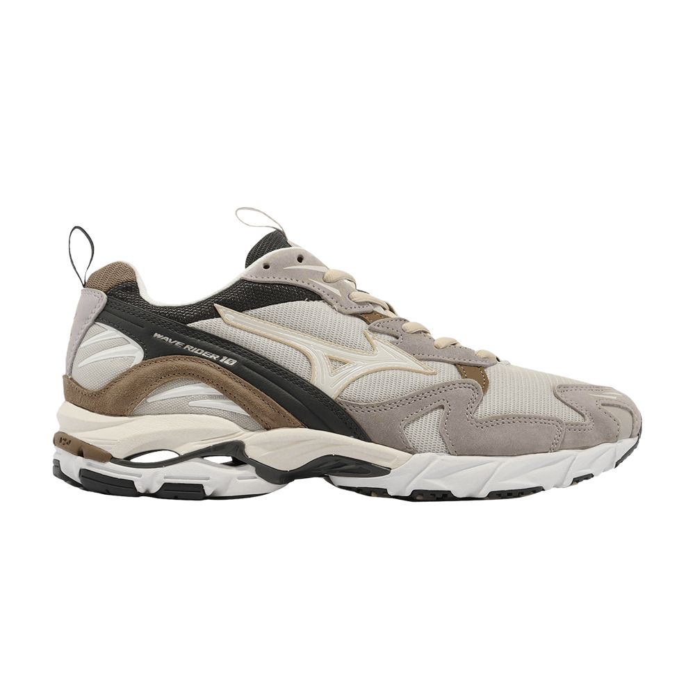 Pre-owned Mizuno Wave Rider 10 'silver Cloud' In Cream