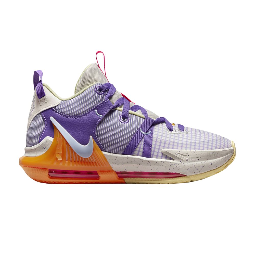 LeBron Witness 7 GS 'Action Grape Vivid Orange' - DQ8650-101