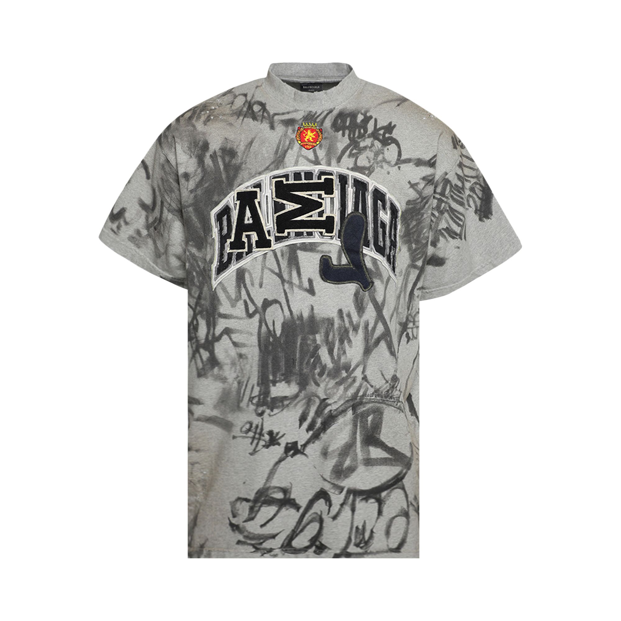 Balenciaga Oversized T-Shirt 'Heather Grey' | Men's Size 3