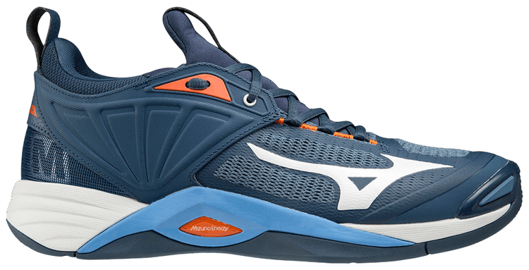 Mizuno Wave Momentum 2 Dark Denim Scarlet Ibis