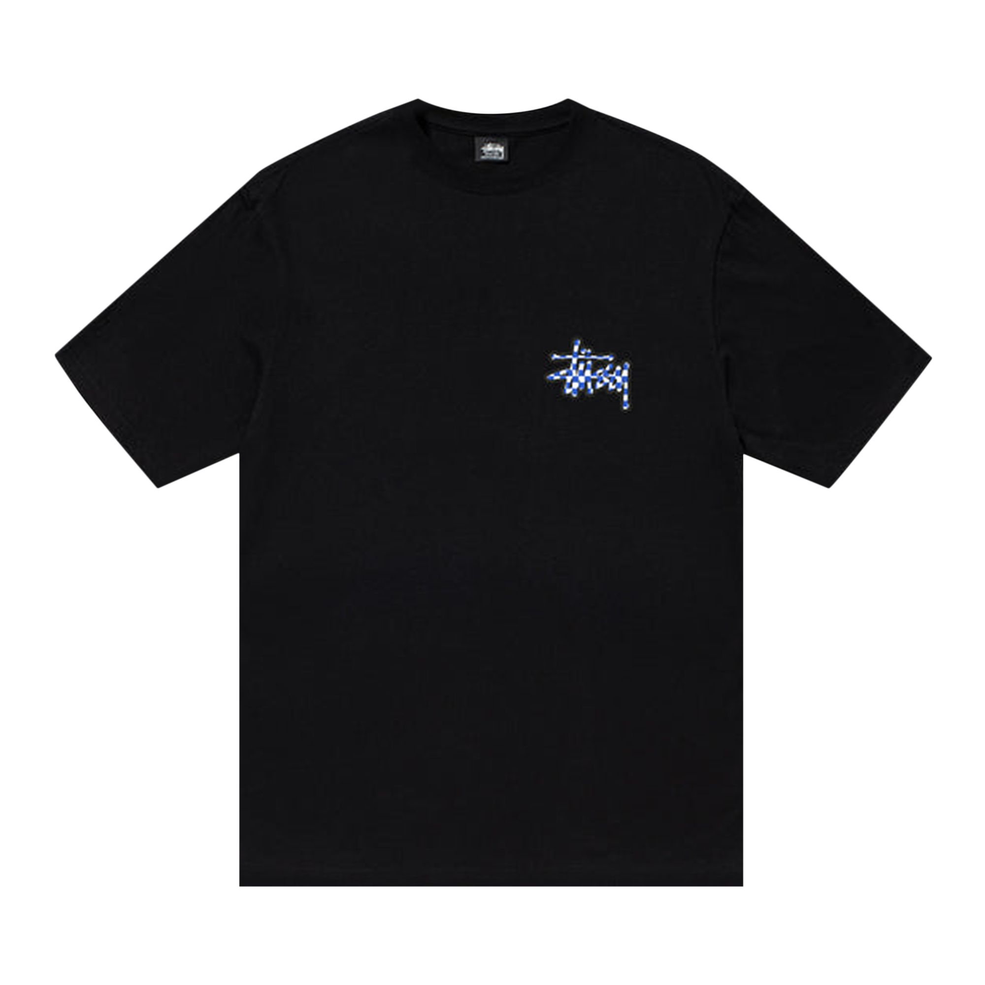Stussy Checker Stock Tee 'Black' | Men's Size L