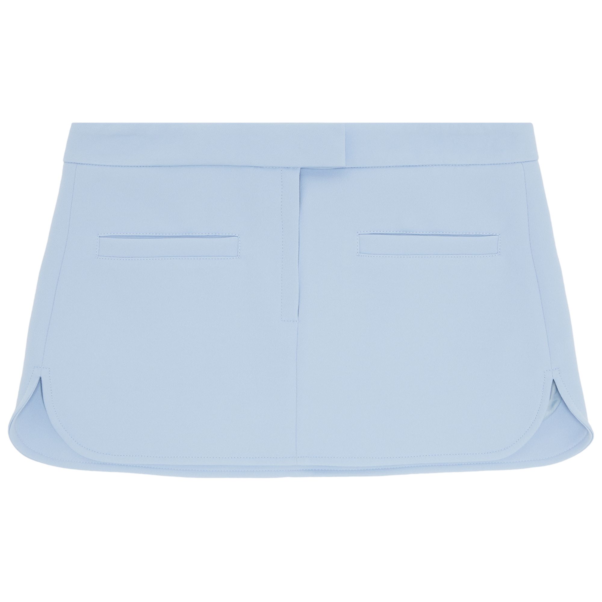Pre-owned Courrèges Twill Heritage Pocket Mini Skirt 'sky' | Blue | Women's Size 40
