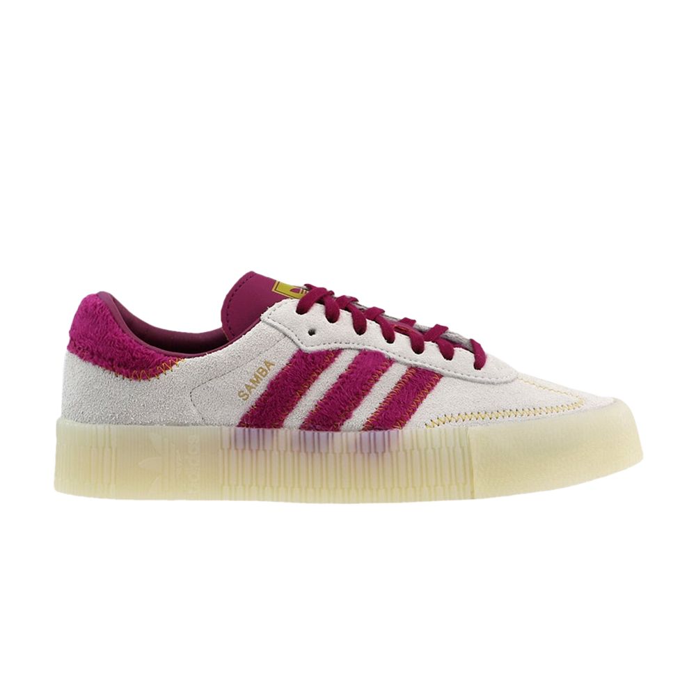 Pre-owned Adidas Originals Wmns Sambarose 'power Berry' In Cream