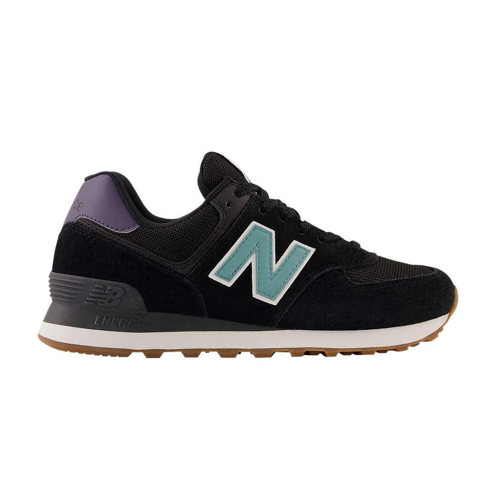 Pre-owned New Balance Wmns 574 'black Faded Teal'