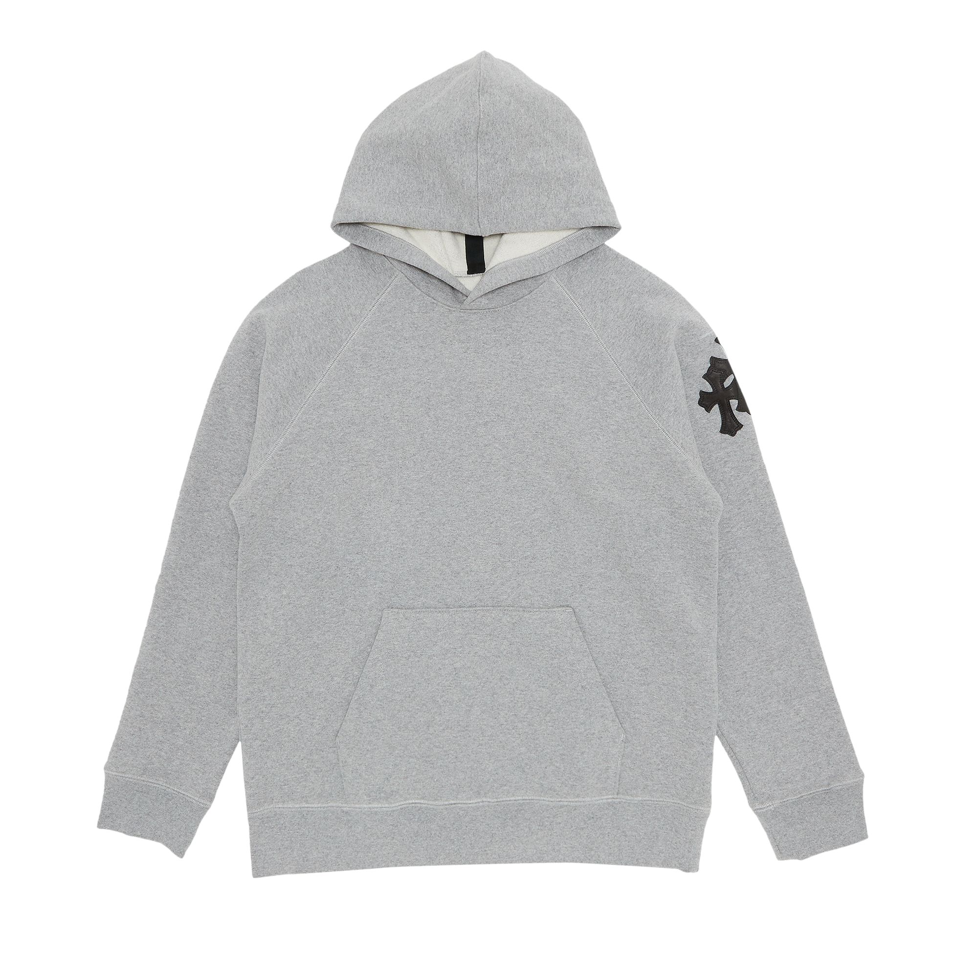 Pre-owned Chrome Hearts Paper Jam Cross Hoodie 'heather Grey' | Men's Size Xl In Gray