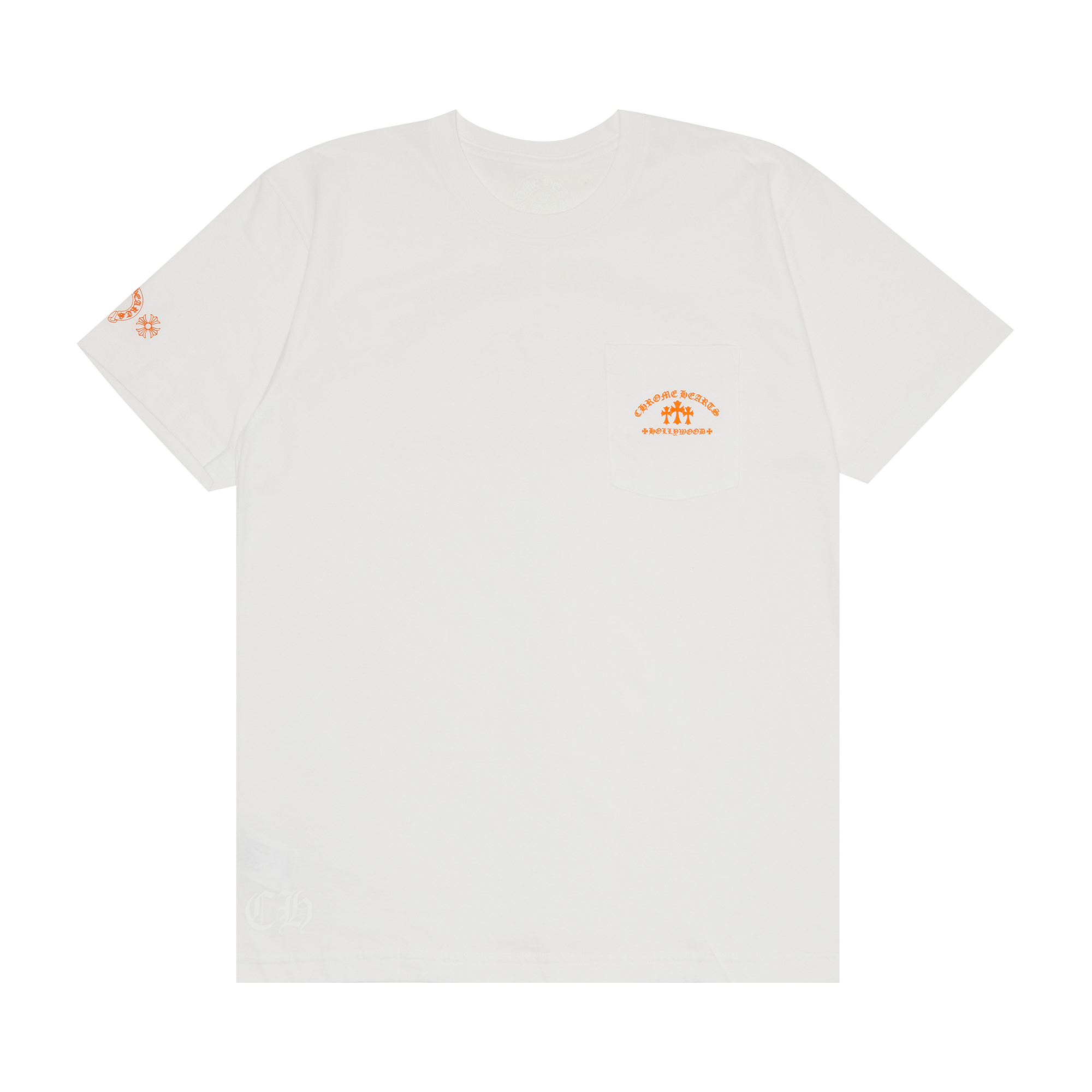 Pre-owned Chrome Hearts Triple Cross T-shirt 'white/orange'