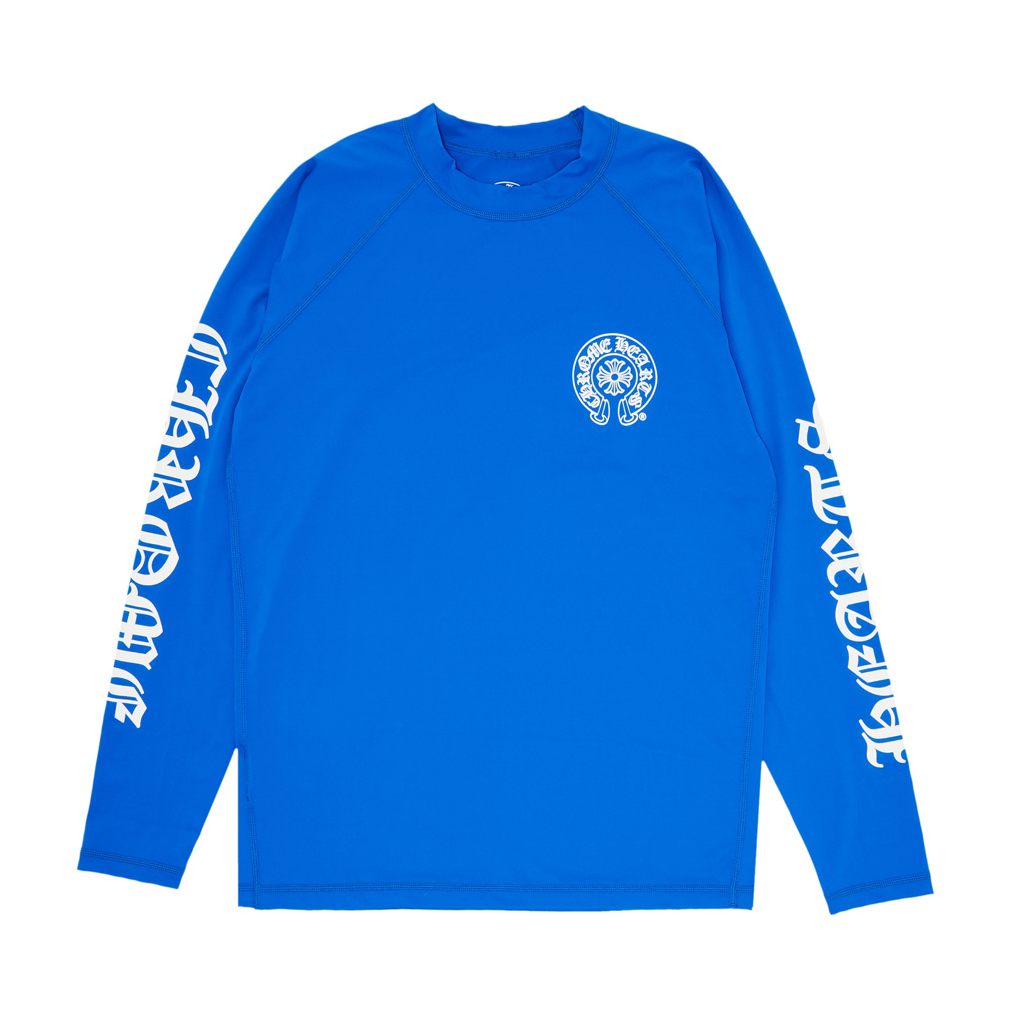 Pre-owned Chrome Hearts Long-sleeve Rash Guard 'blue' | Men's Size L