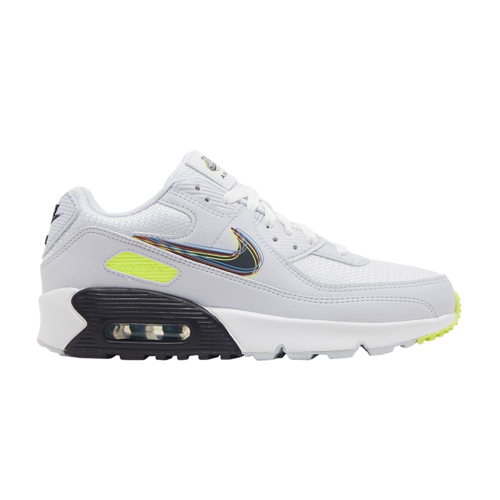 Nike Air Max 90 GS 'Layered Swoosh' | White | Kid's Size 6
