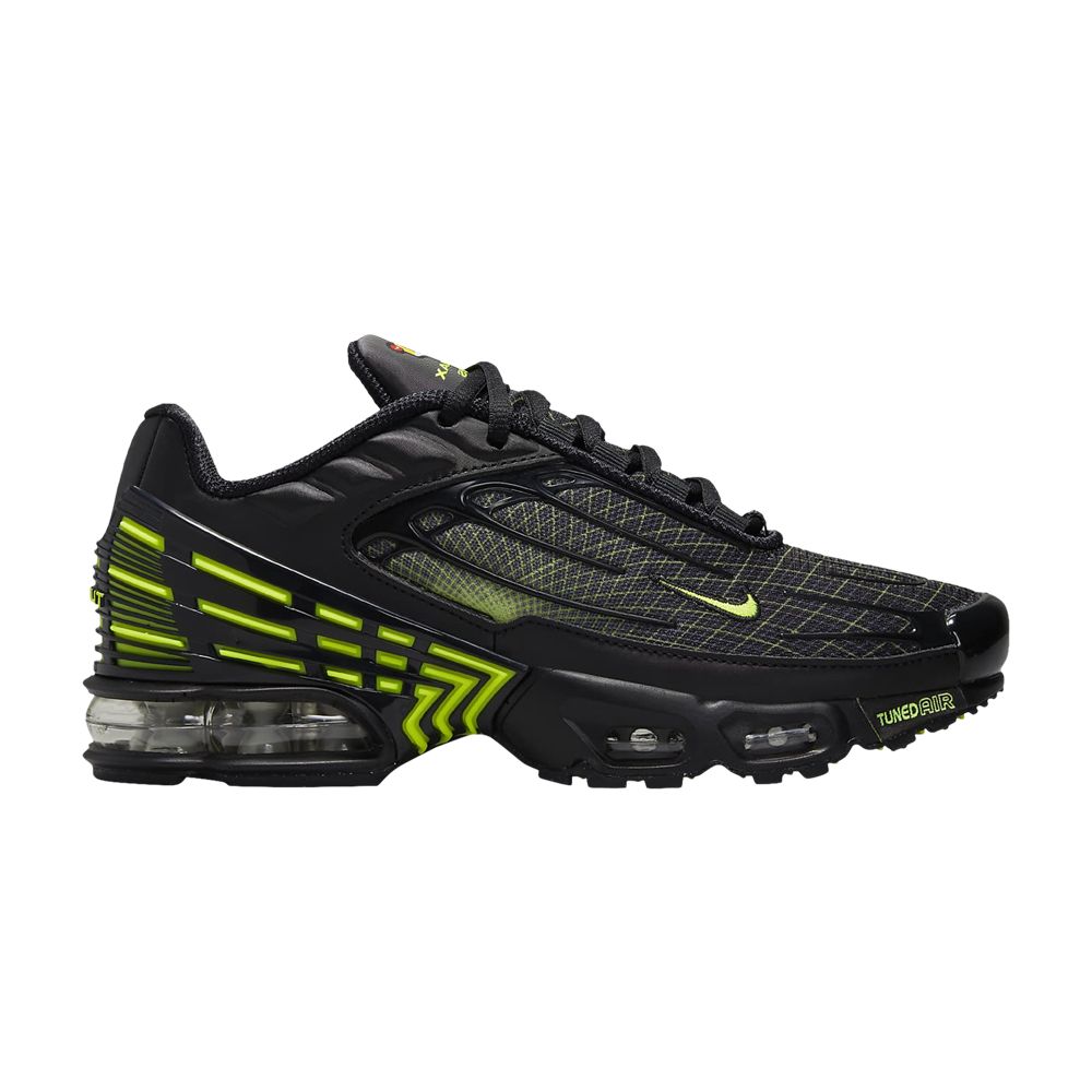 Nike Air Max Plus 3 GS 'Spirograph - Volt' | Black | Kid's Size 4.5
