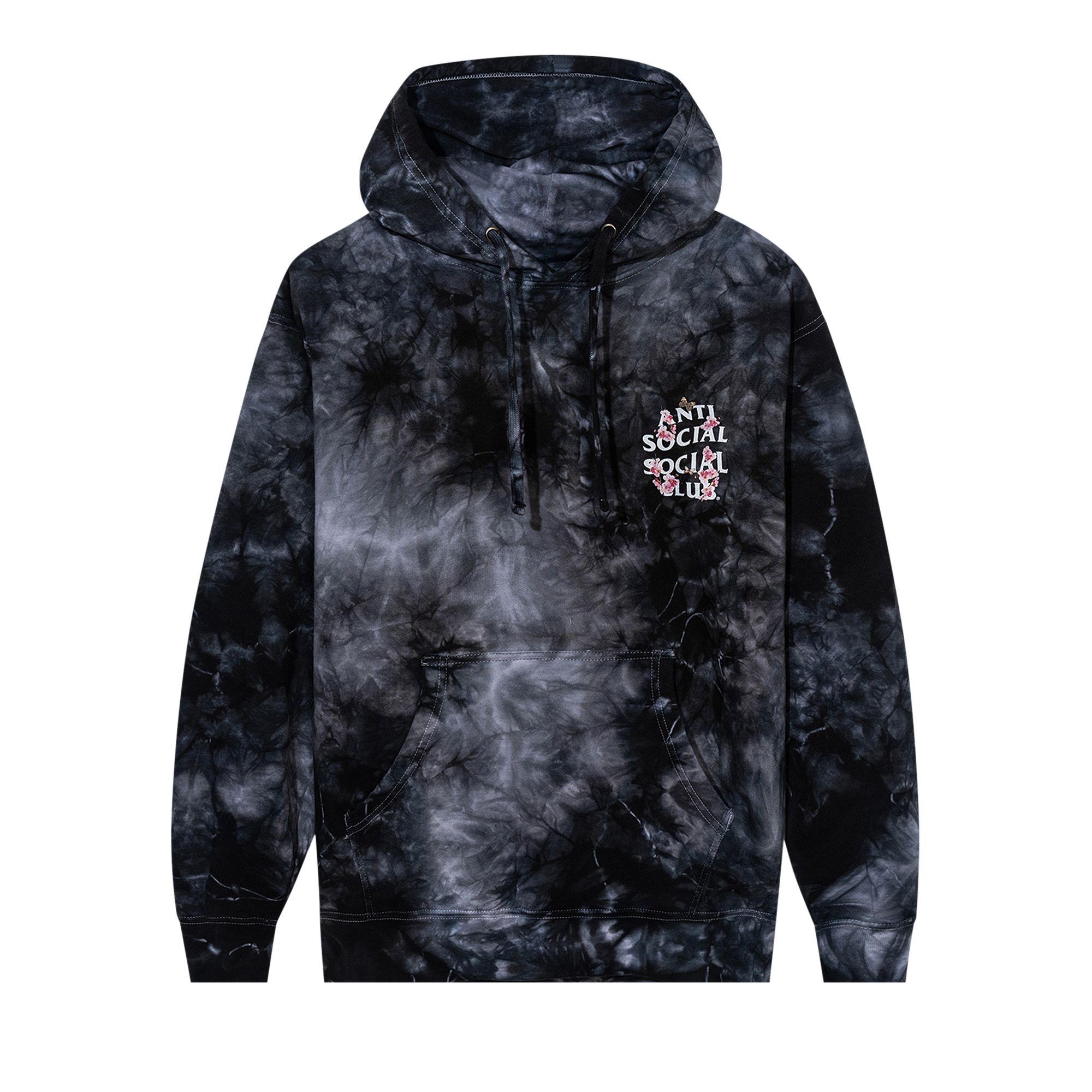 Anti Social Social Club Kkoch Hi-5 Tie Dye Hoodie 'Black' | Men's Size S