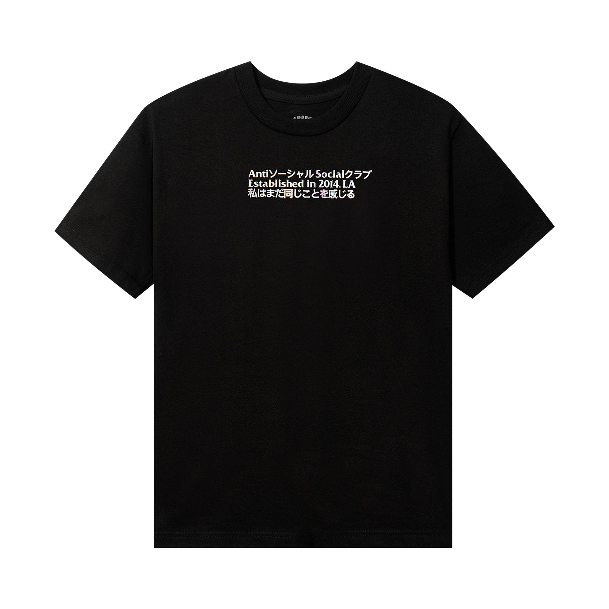ANTI SOCIAL SOCIAL CLUB ANTI SOCIAL SOCIAL CLUB TEMPORARY MEMORY PINK TEE 'BLACK'