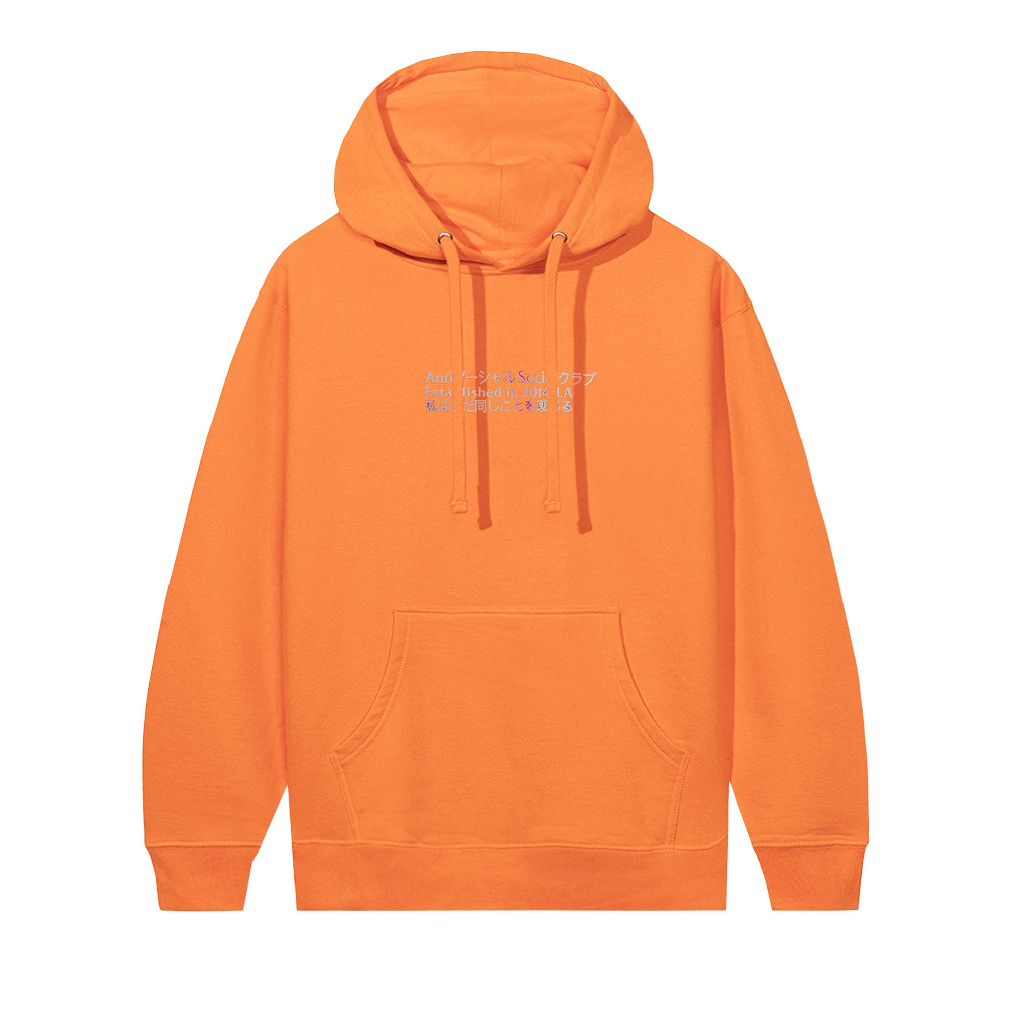 ANTI SOCIAL SOCIAL CLUB ANTI SOCIAL SOCIAL CLUB TEMPORARY MEMORY HOODIE 'ORANGE'