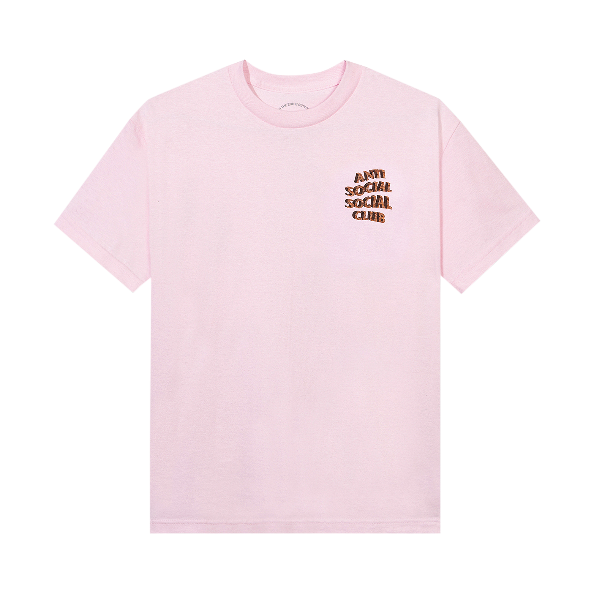 Pre-owned Anti Social Social Club White Picket Fence Tee 'pink'