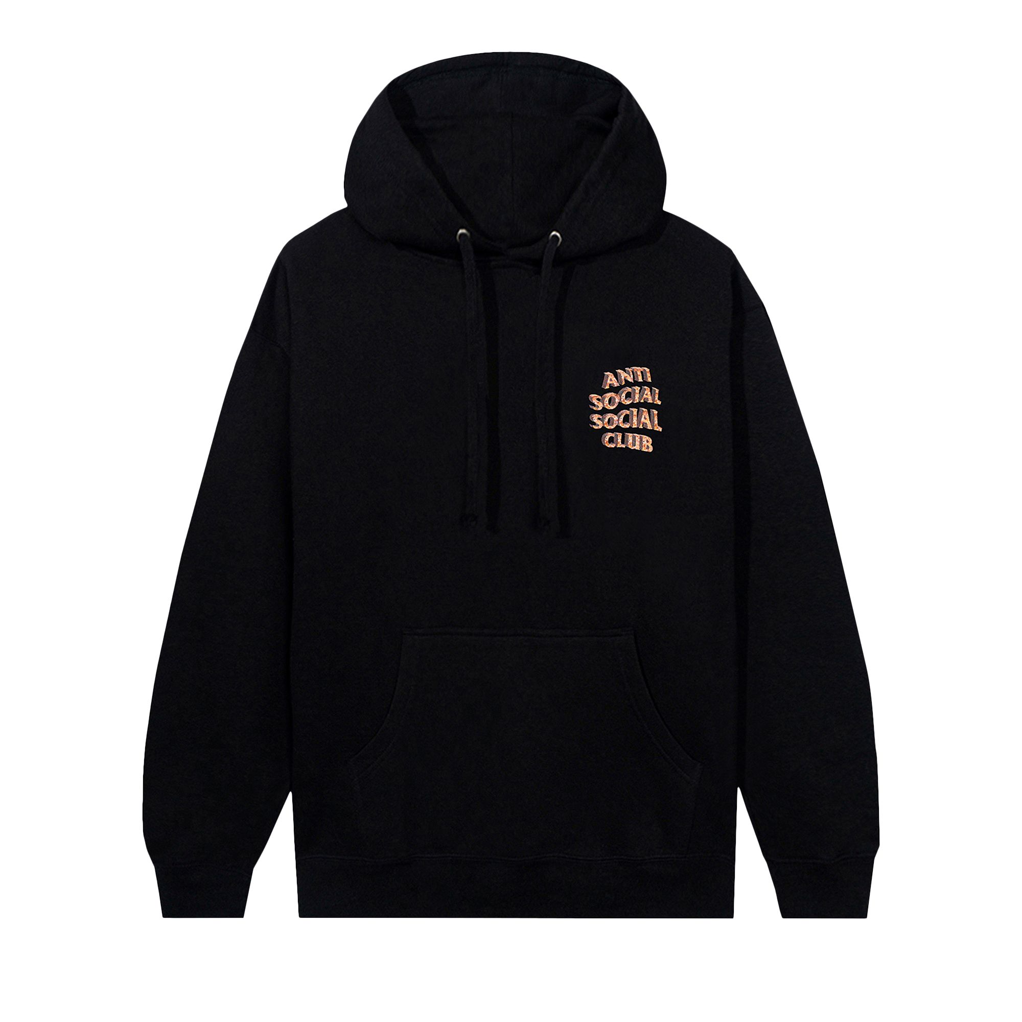 Anti Social Social Club White Picket Fence Hoodie 'Black' | Men's Size XL