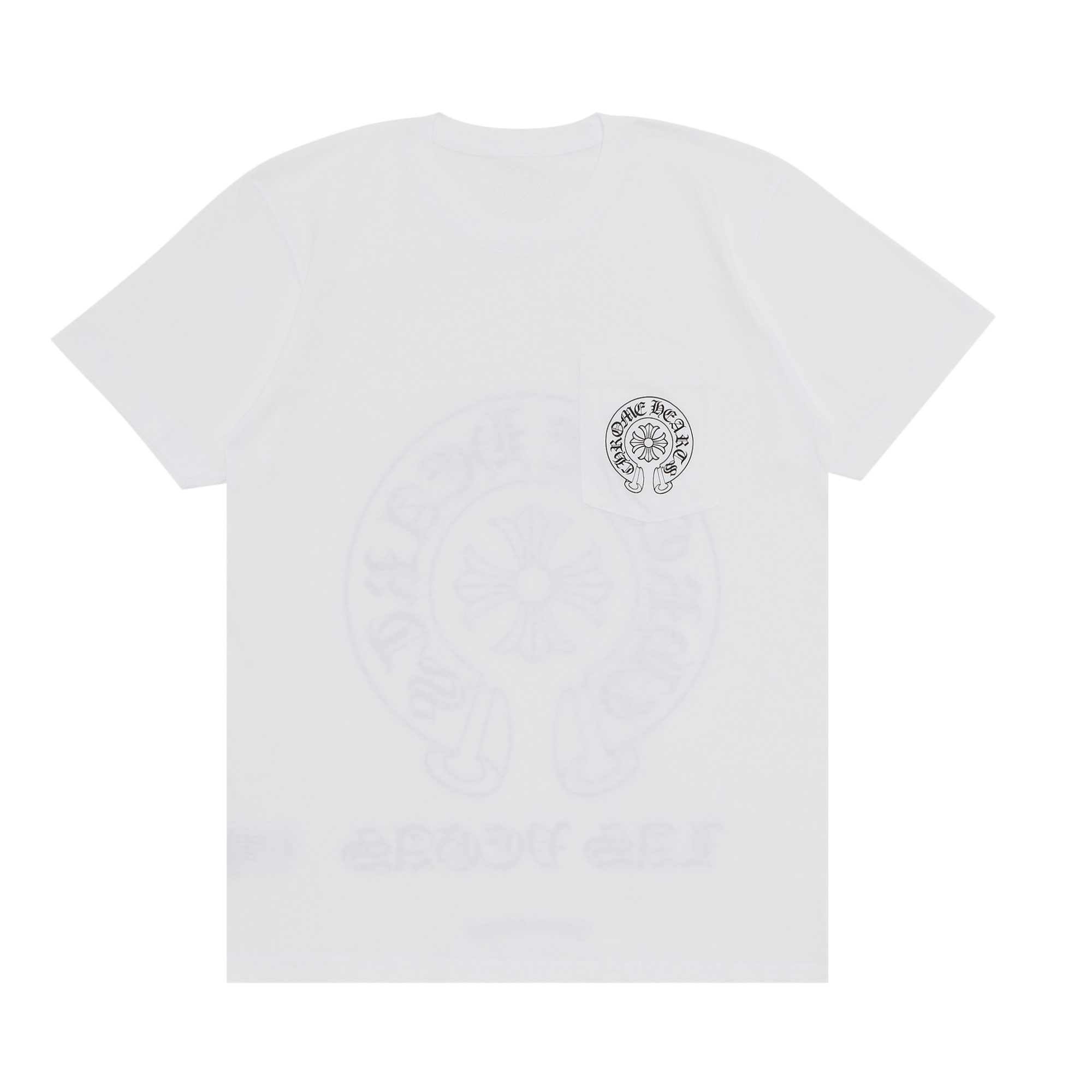 Pre-owned Chrome Hearts Las Vegas Exclusive Horseshoe T-shirt 'white'
