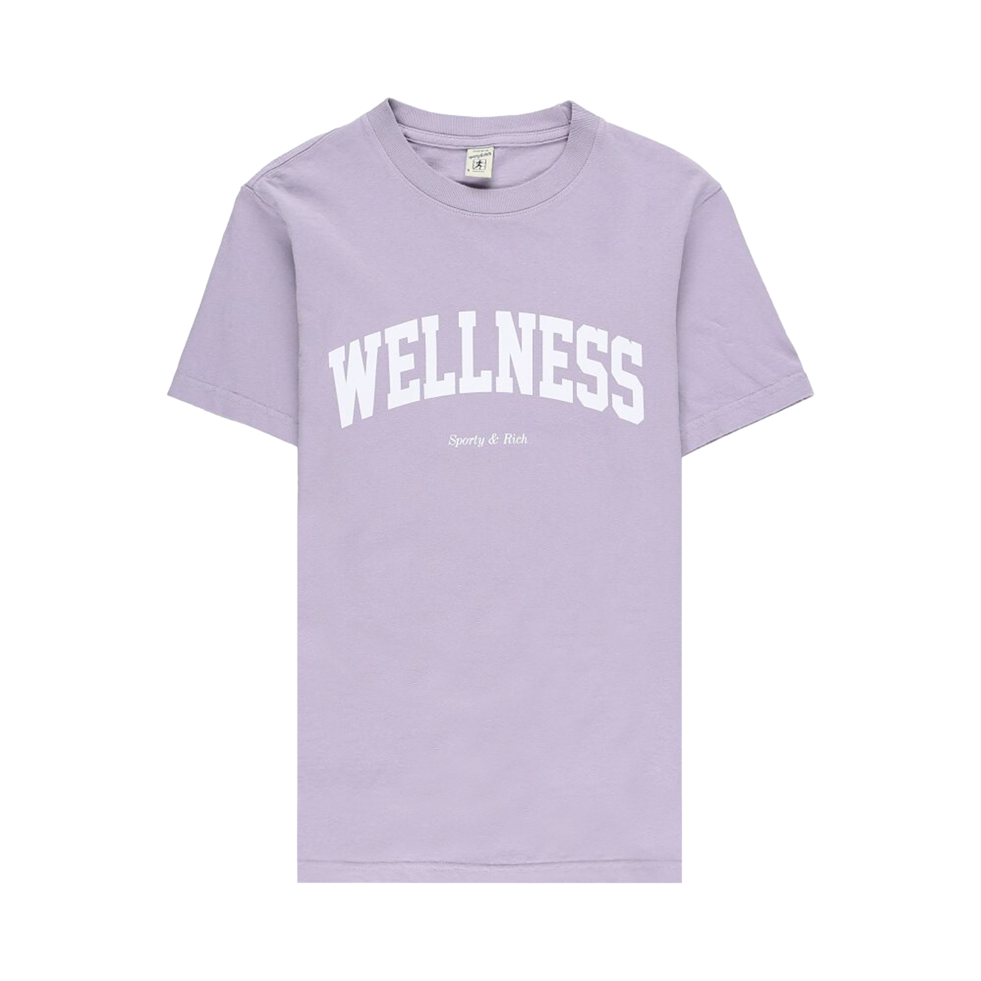 Pre-owned Sporty And Rich Sporty & Rich Wellness Ivy Faded T-shirt 'lilac/white' In Purple