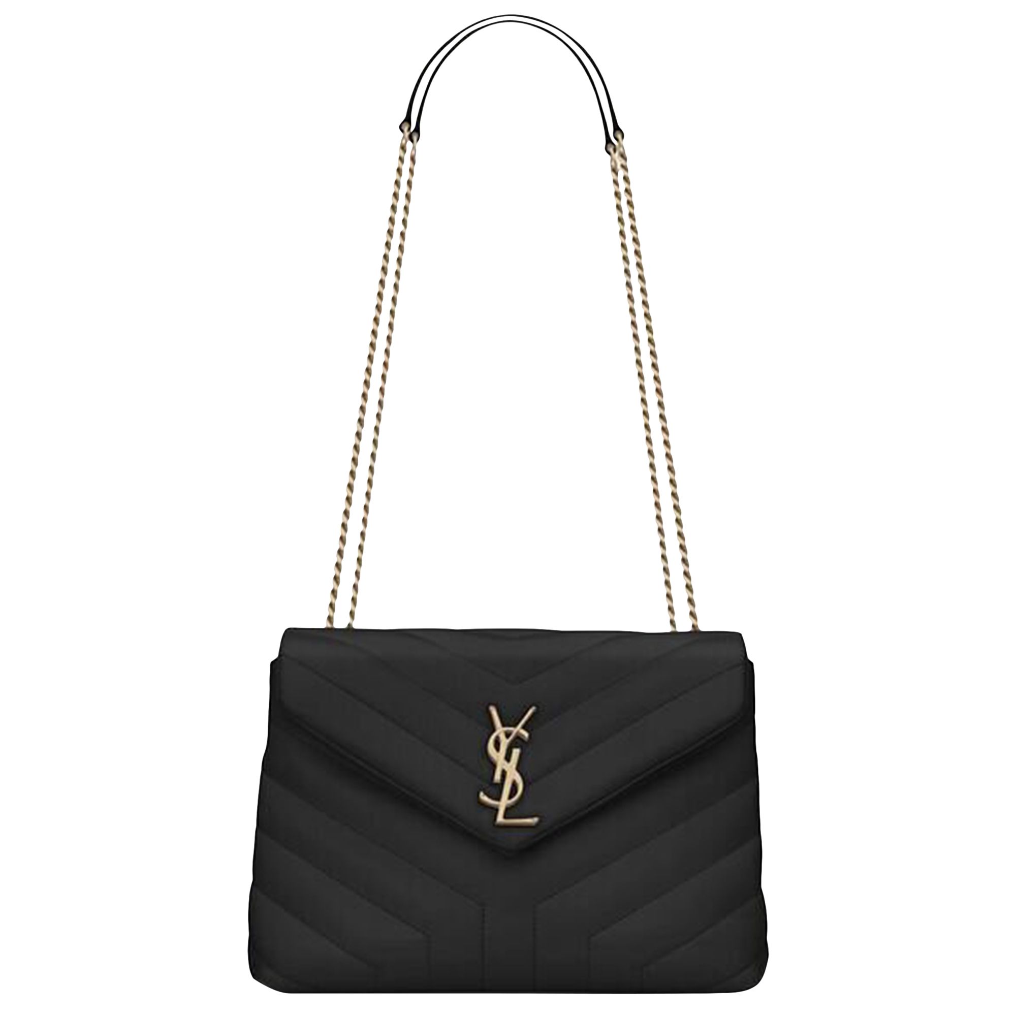 Pre-owned Saint Laurent Loulou Small Shoulder Bag 'black'