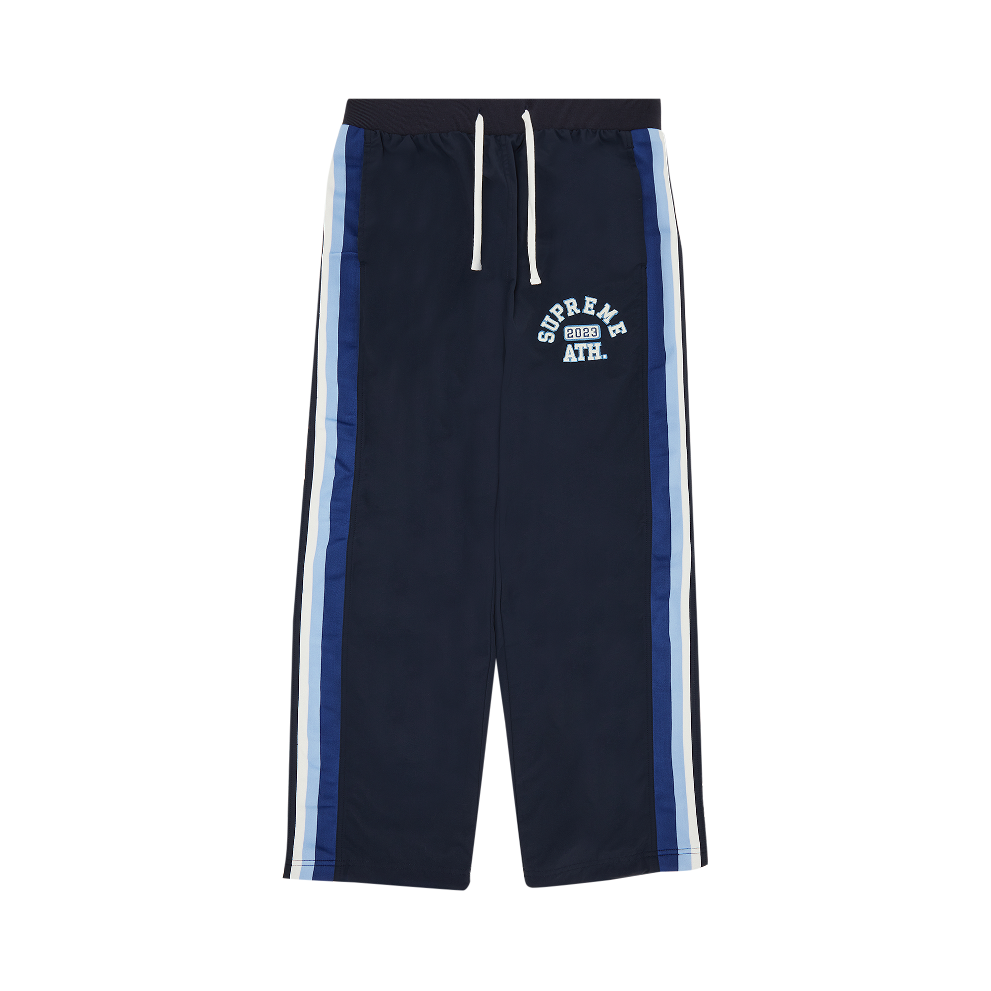 Pre-owned Supreme Appliqué Track Pant 'navy' In Blue