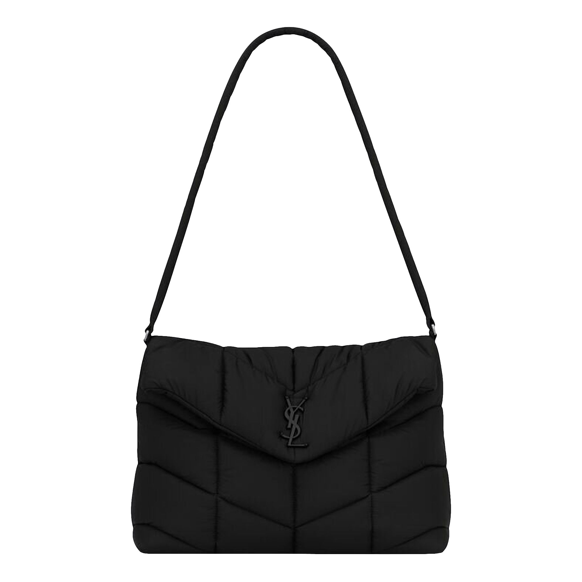 Pre-owned Saint Laurent Loulou Puffer Shoulder Bag 'black'