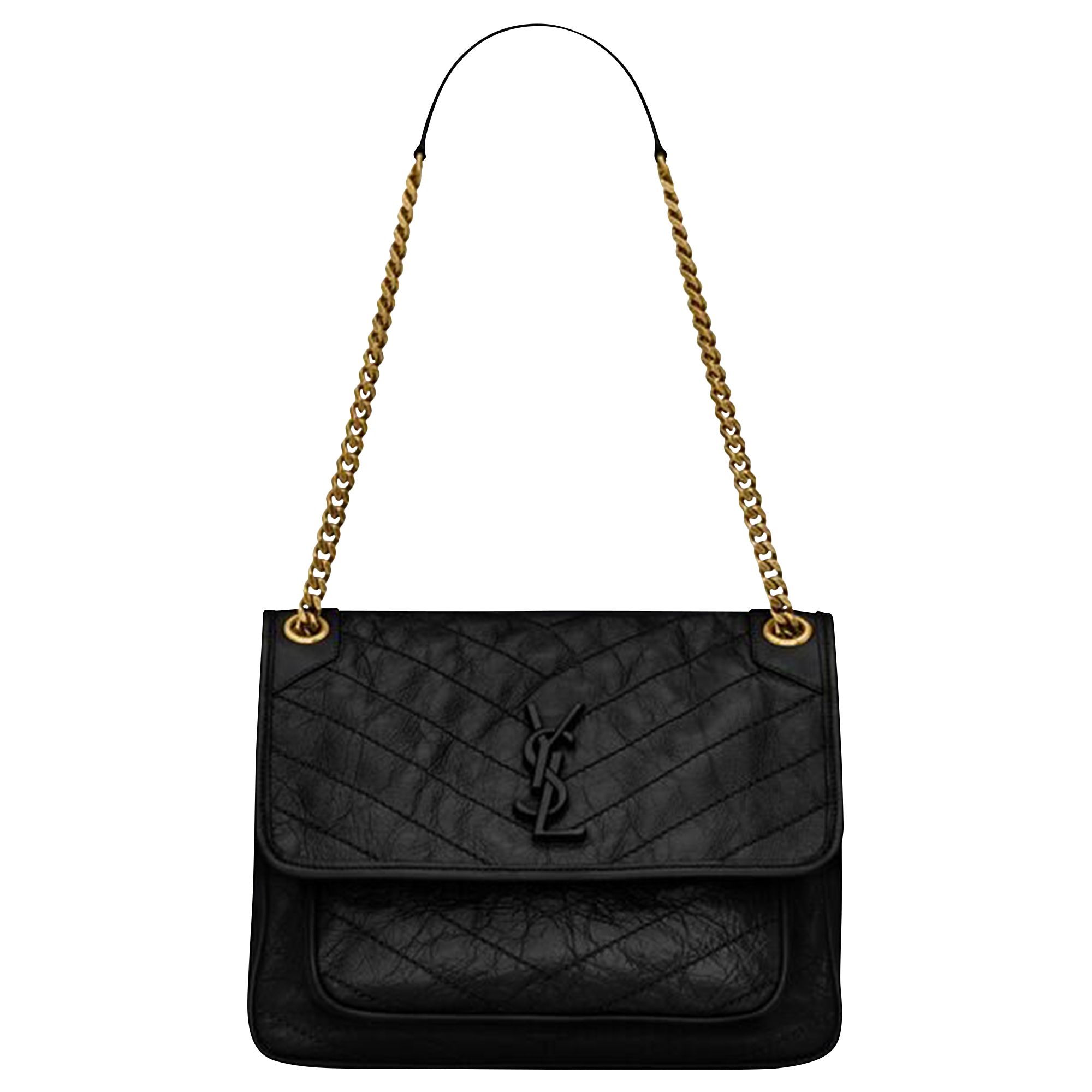 Pre-owned Saint Laurent Niki Mongram Bag 'black'