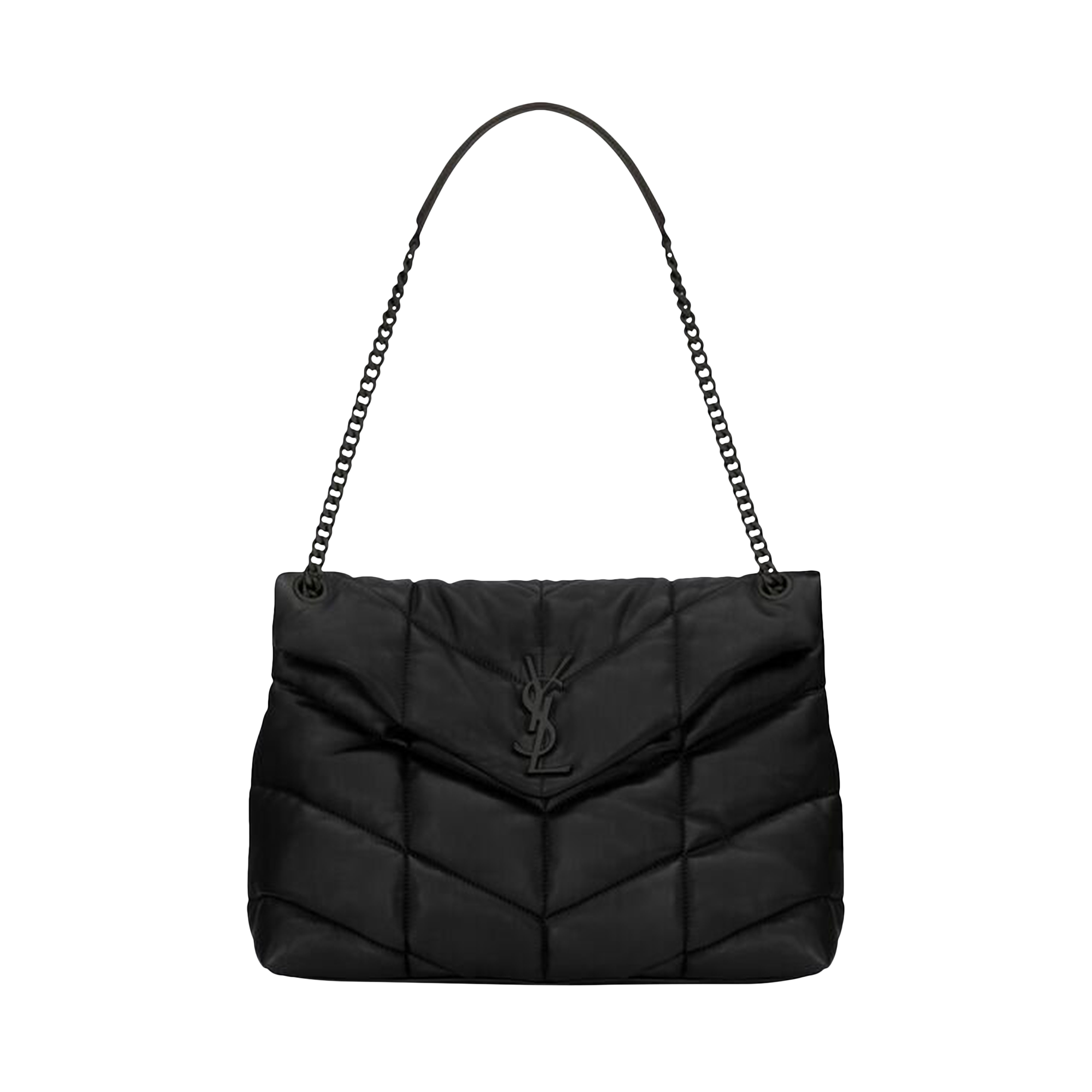 Pre-owned Saint Laurent Medium Loulou Shoulder Bag 'black'
