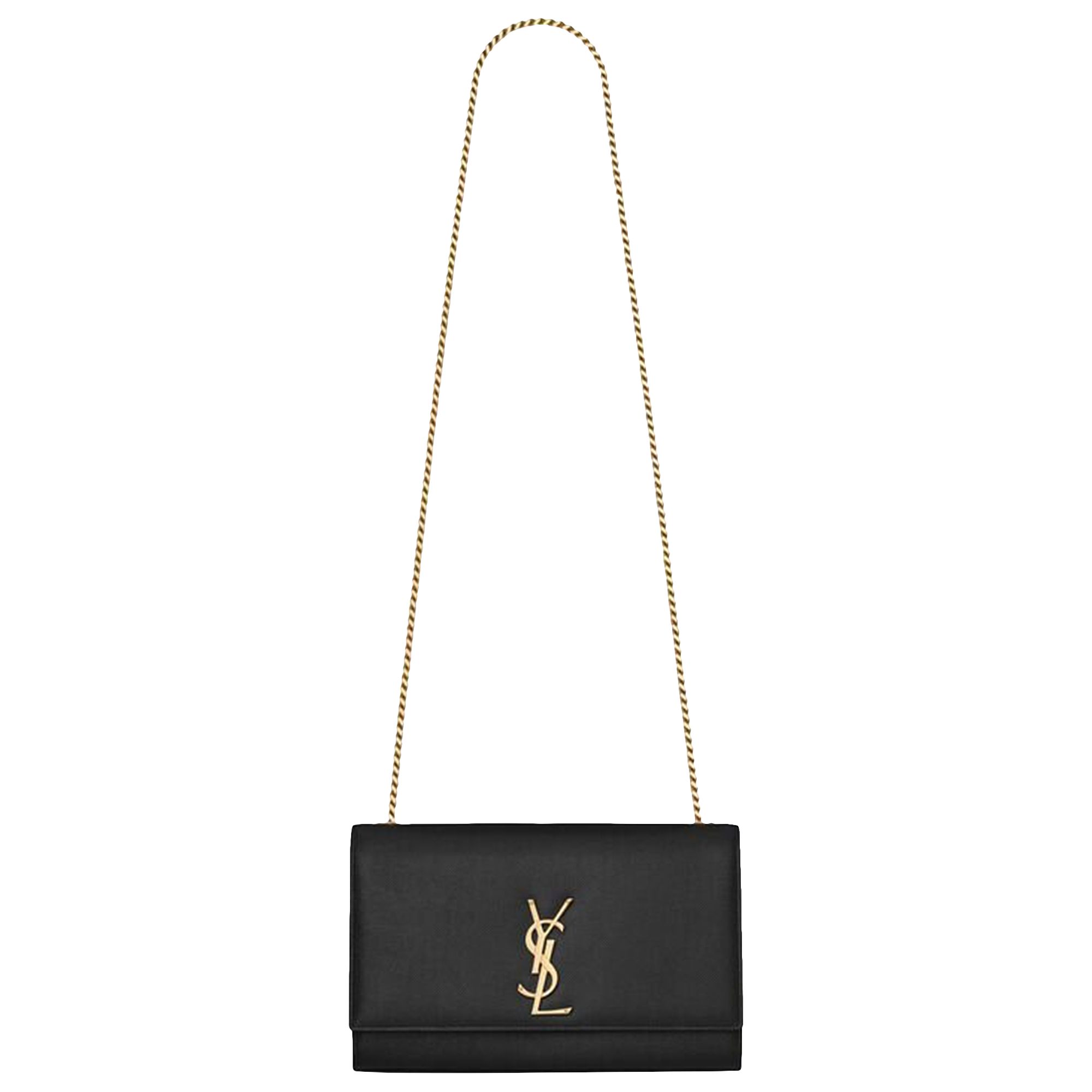 Pre-owned Saint Laurent Kate Medium Chain Bag 'black'