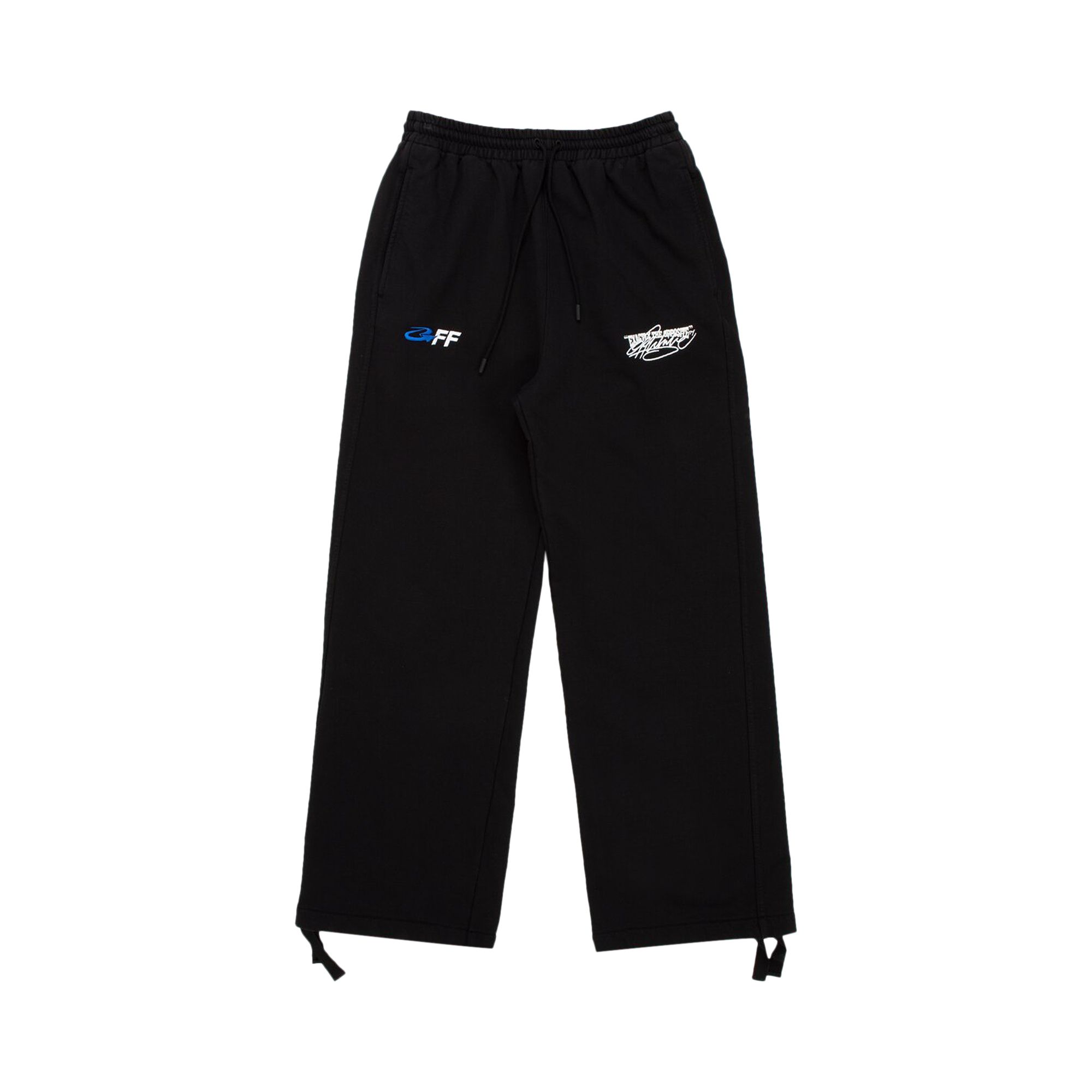 Pre-owned Off-white Exact Opposite Skate Sweatpants 'black/white' | Men's Size Xxl