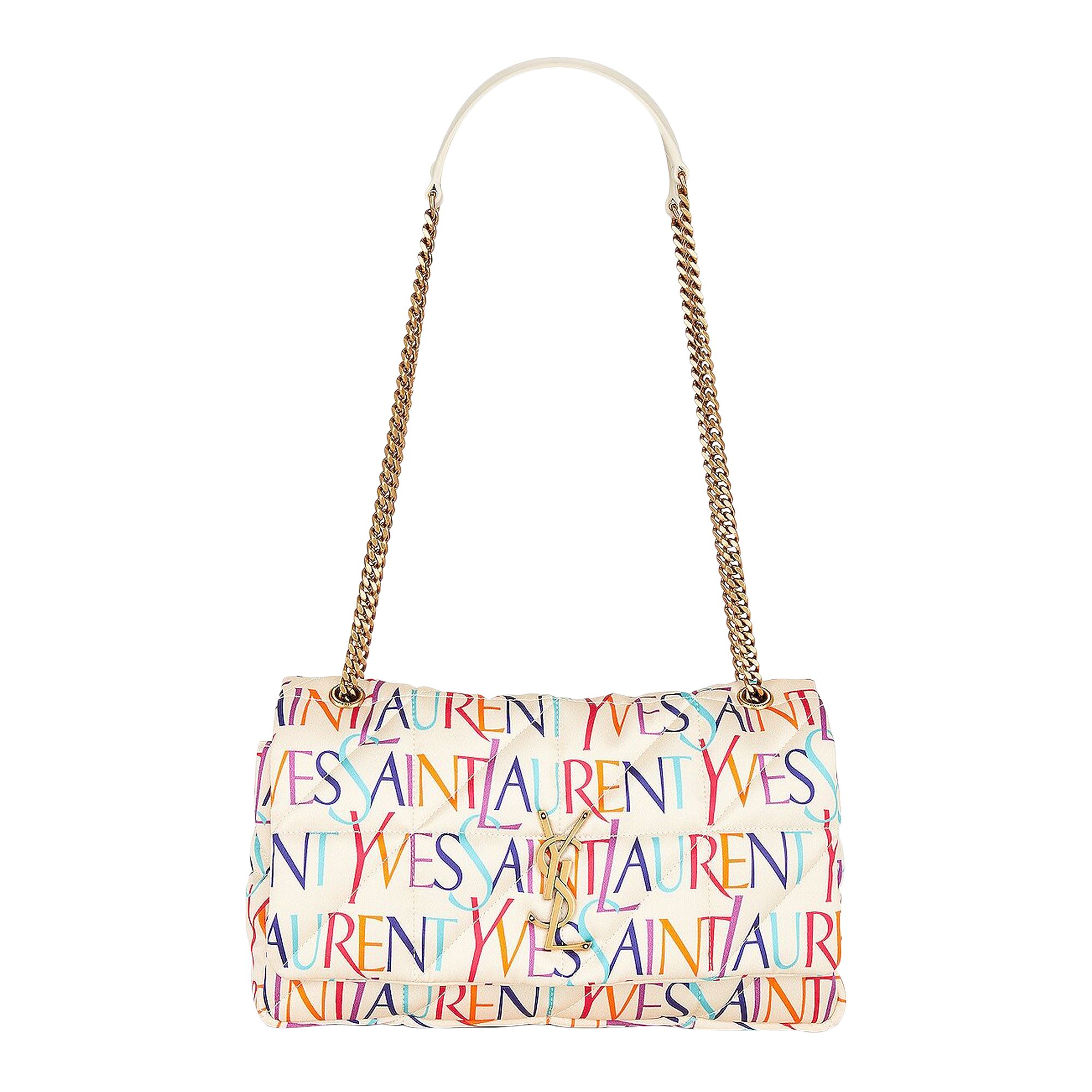 Pre-owned Saint Laurent Jamie Shoulder Bag 'white/multicolor'