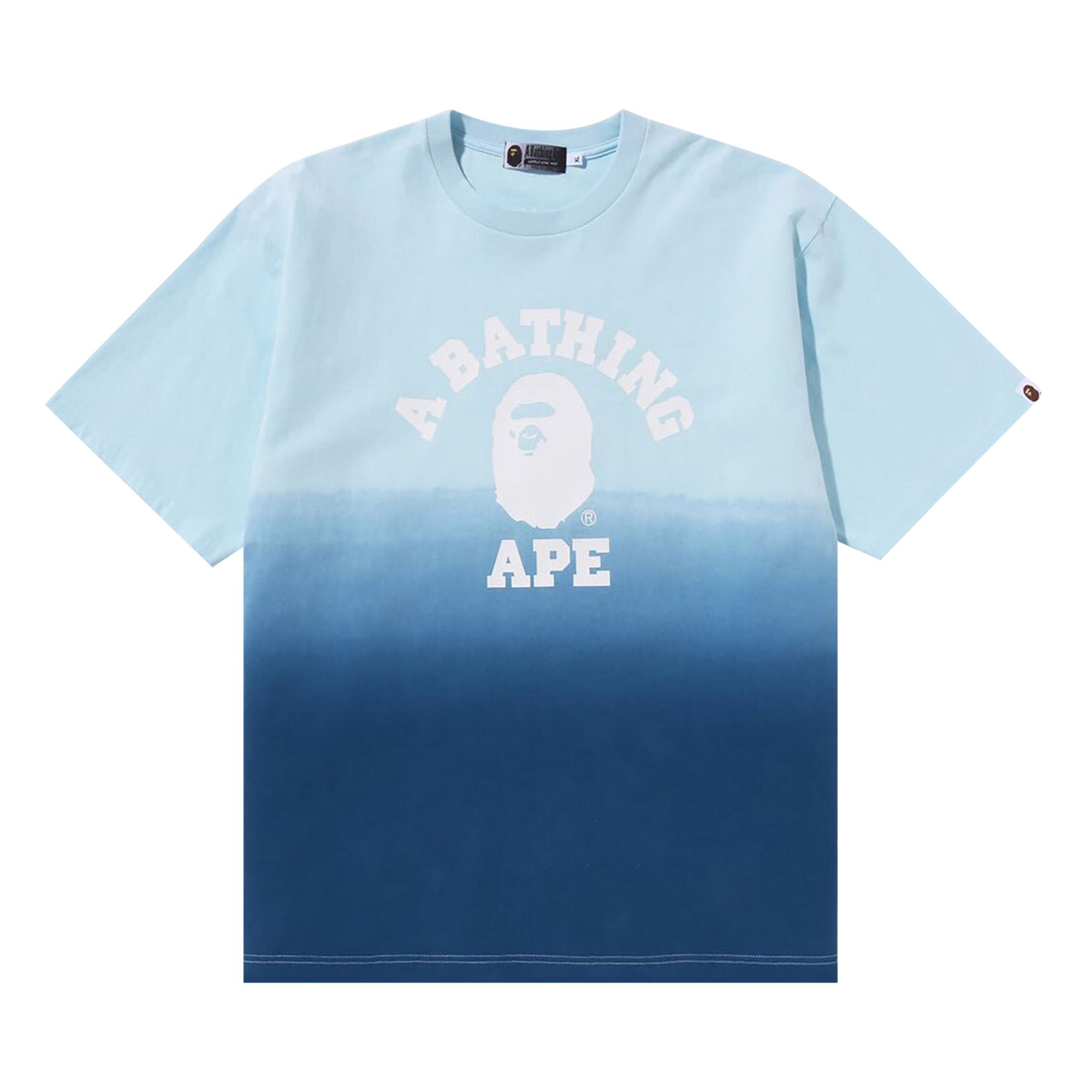 BAPE College Gradation Relaxed Fit Tee 'Blue' | Men's Size 2XL
