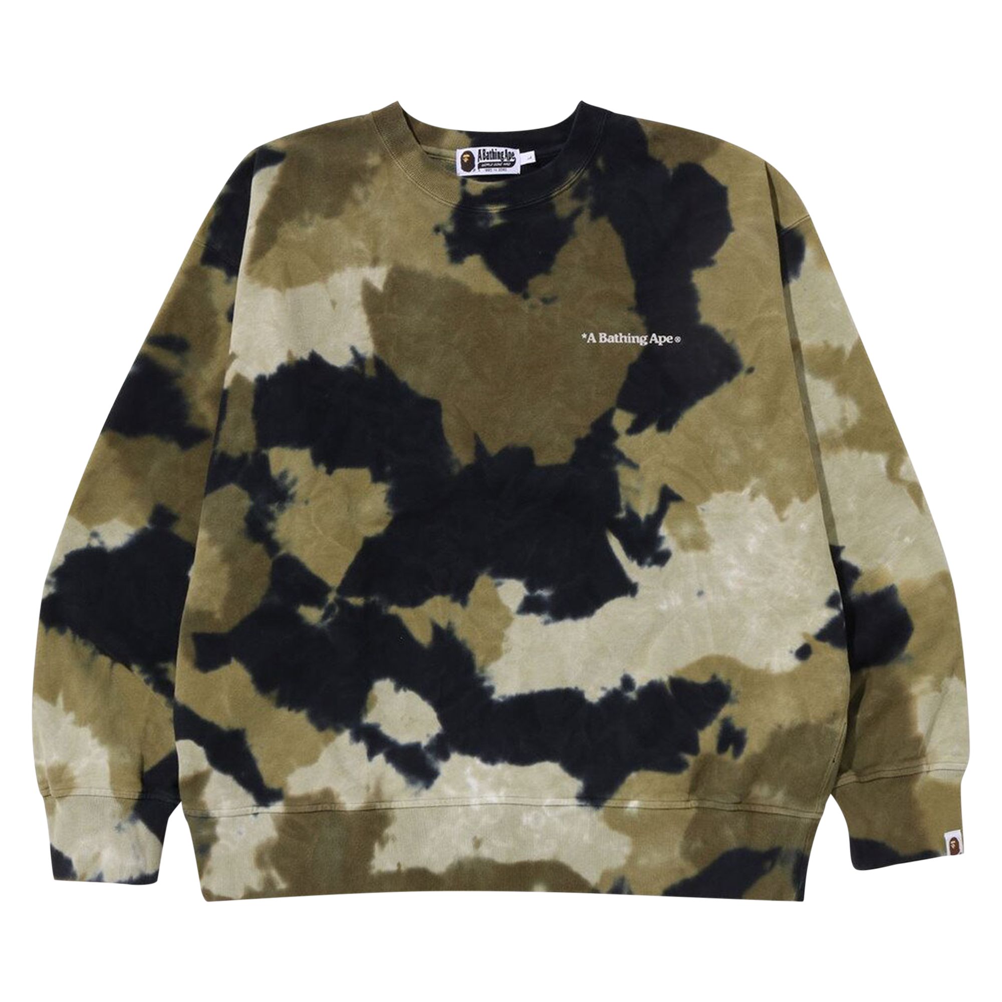 BAPE BAPE CHUSEN LOOSE FIT CREWNECK 'OLIVE DRAB'