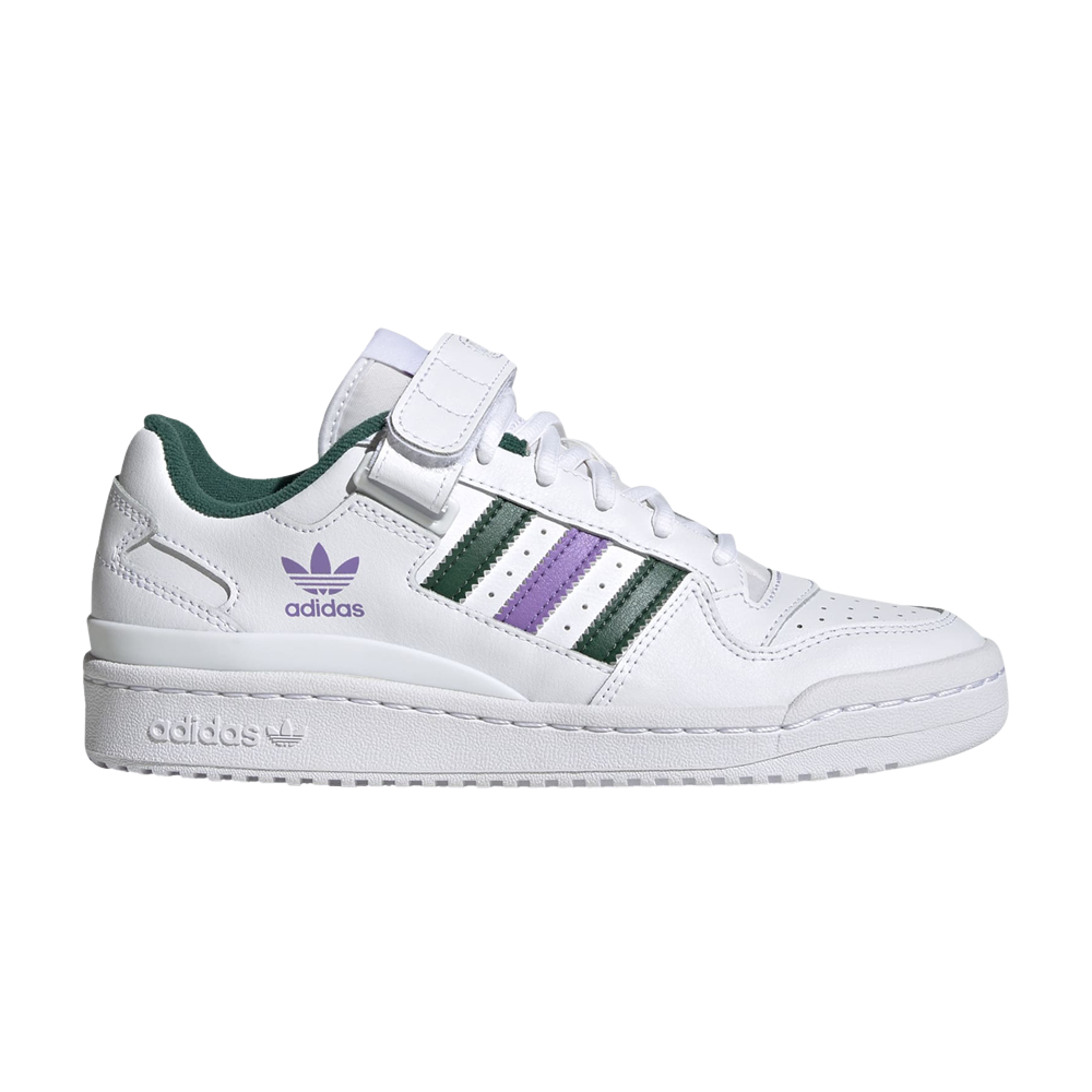 Pre-owned Adidas Originals Wmns Forum Low 'green Violet Fusion' In White