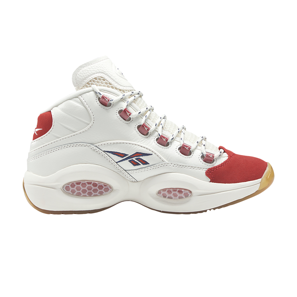 Pre-owned Reebok Question Mid 'vintage Red Toe' In Cream