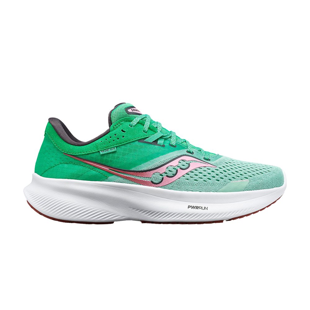 Pre-owned Saucony Wmns Ride 16 'sprig Peony' In Green