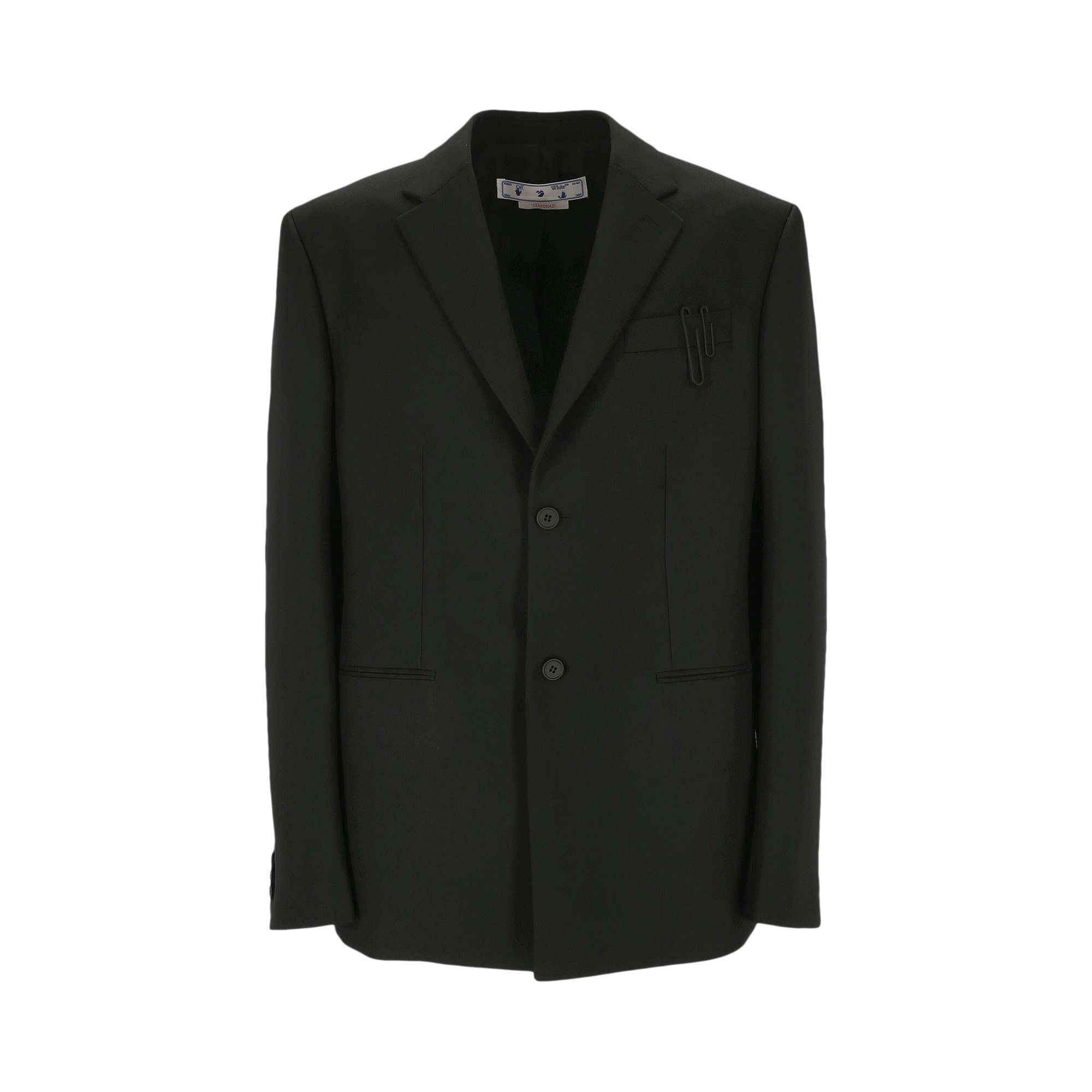 Pre-owned Off-white Single Breasted Blazer 'black' | Men's Size 50