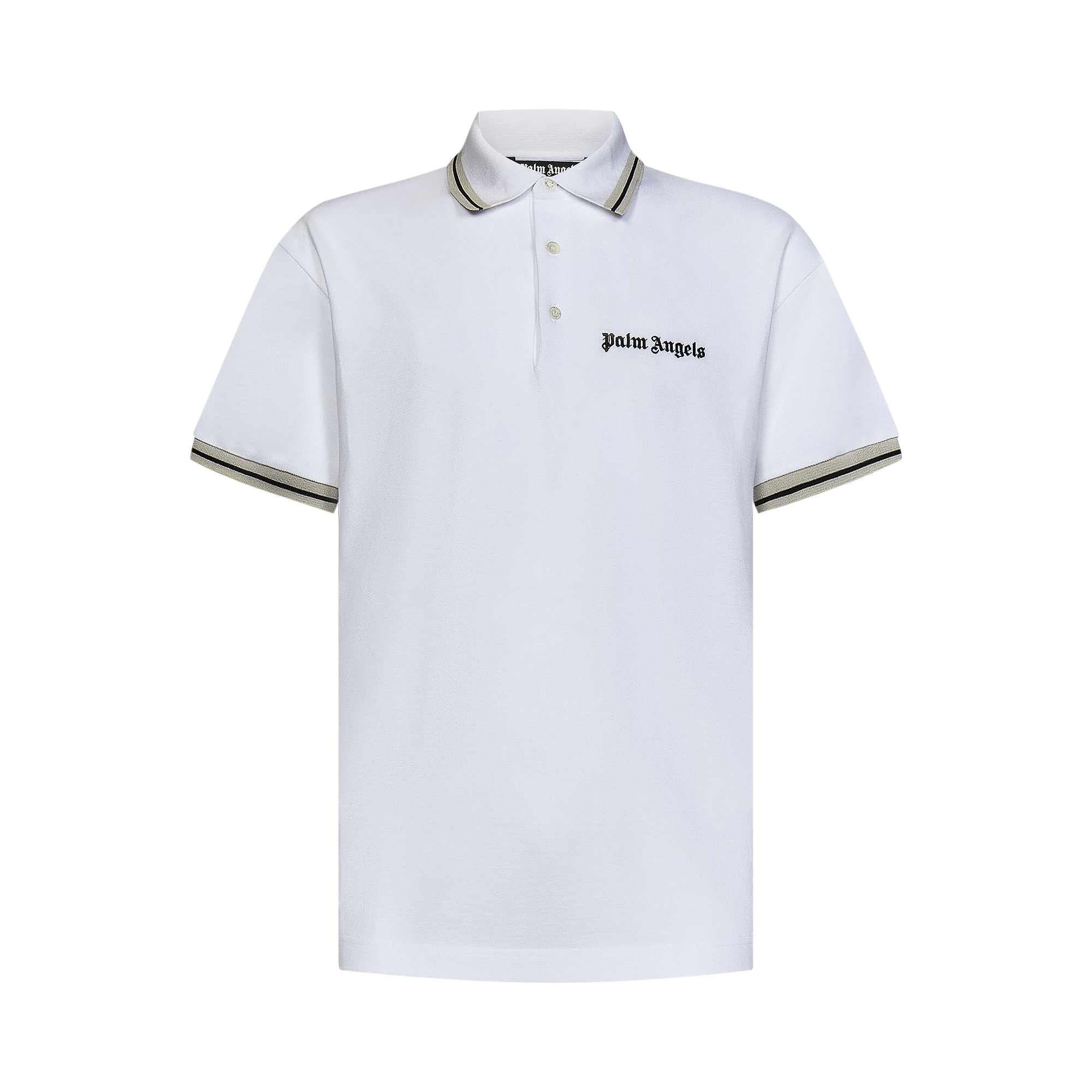 Pre-owned Palm Angels Classic Logo Polo Shirt 'white/black'