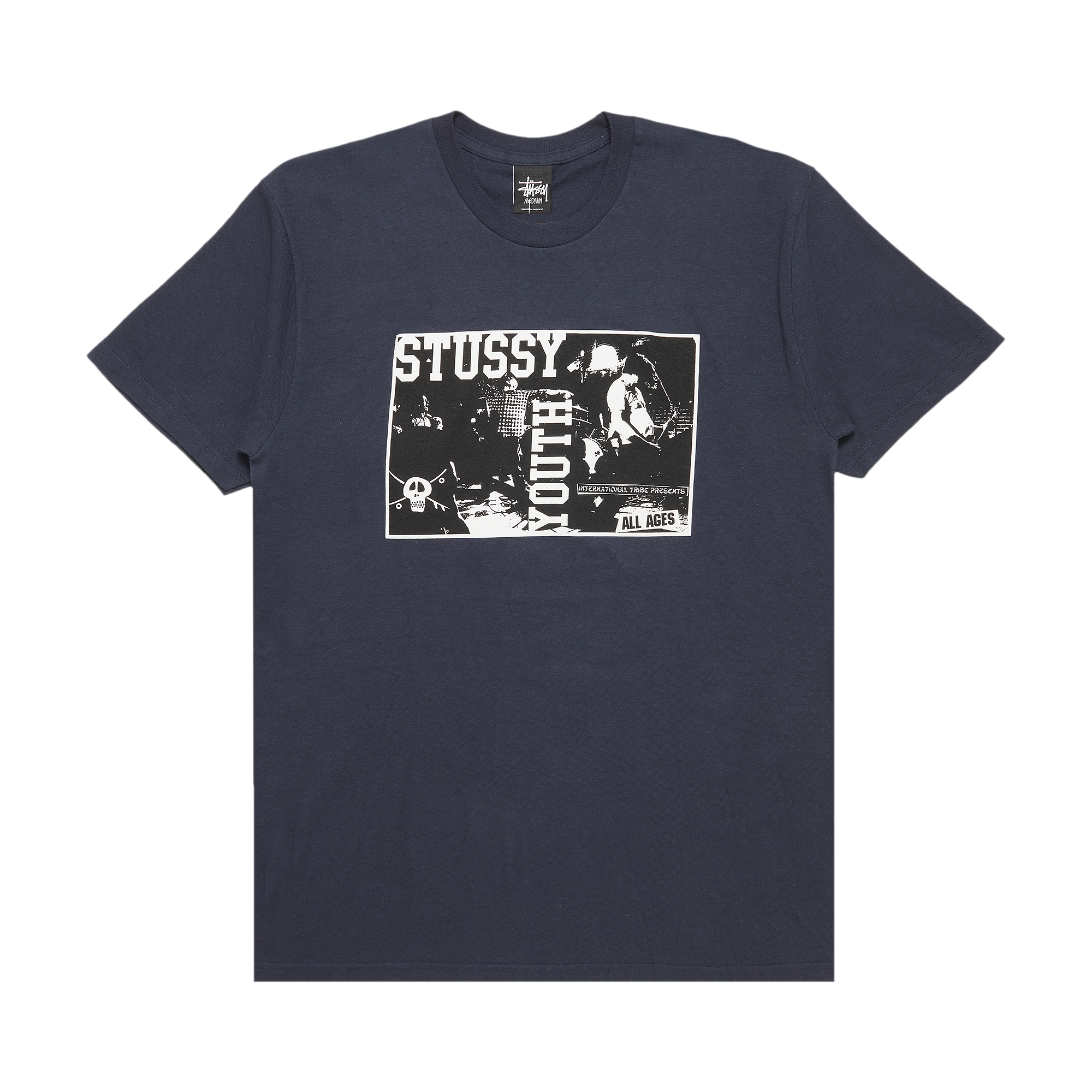 Pre-owned Stussy Youth Tee 'navy' In Blue