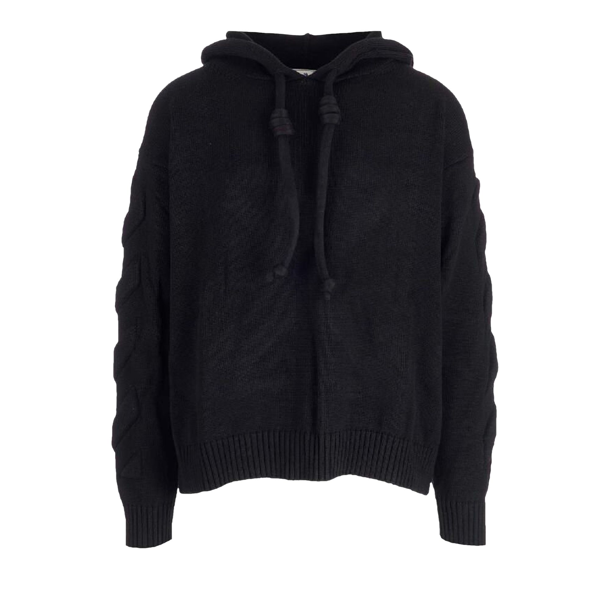 Pre-owned Off-white 3d Diagonal Knit Hoodie 'black' | Men's Size S