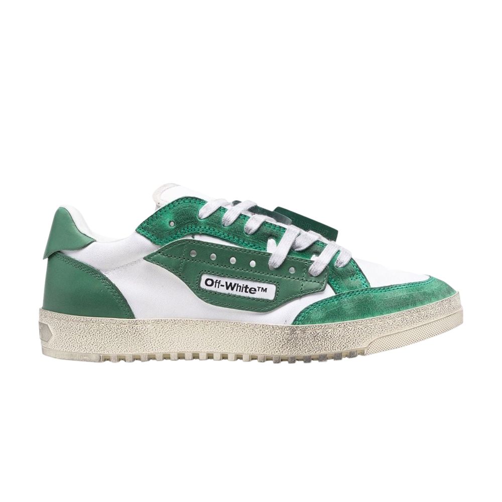 Pre-owned Off-white 5.0 Low 'distressed White Dark Green' | Men's Size 43
