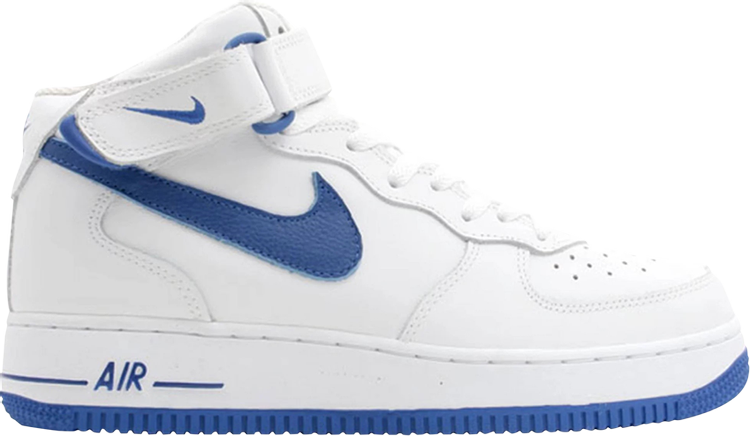 Air Force 1 Mid GS 'White Sport Royal'