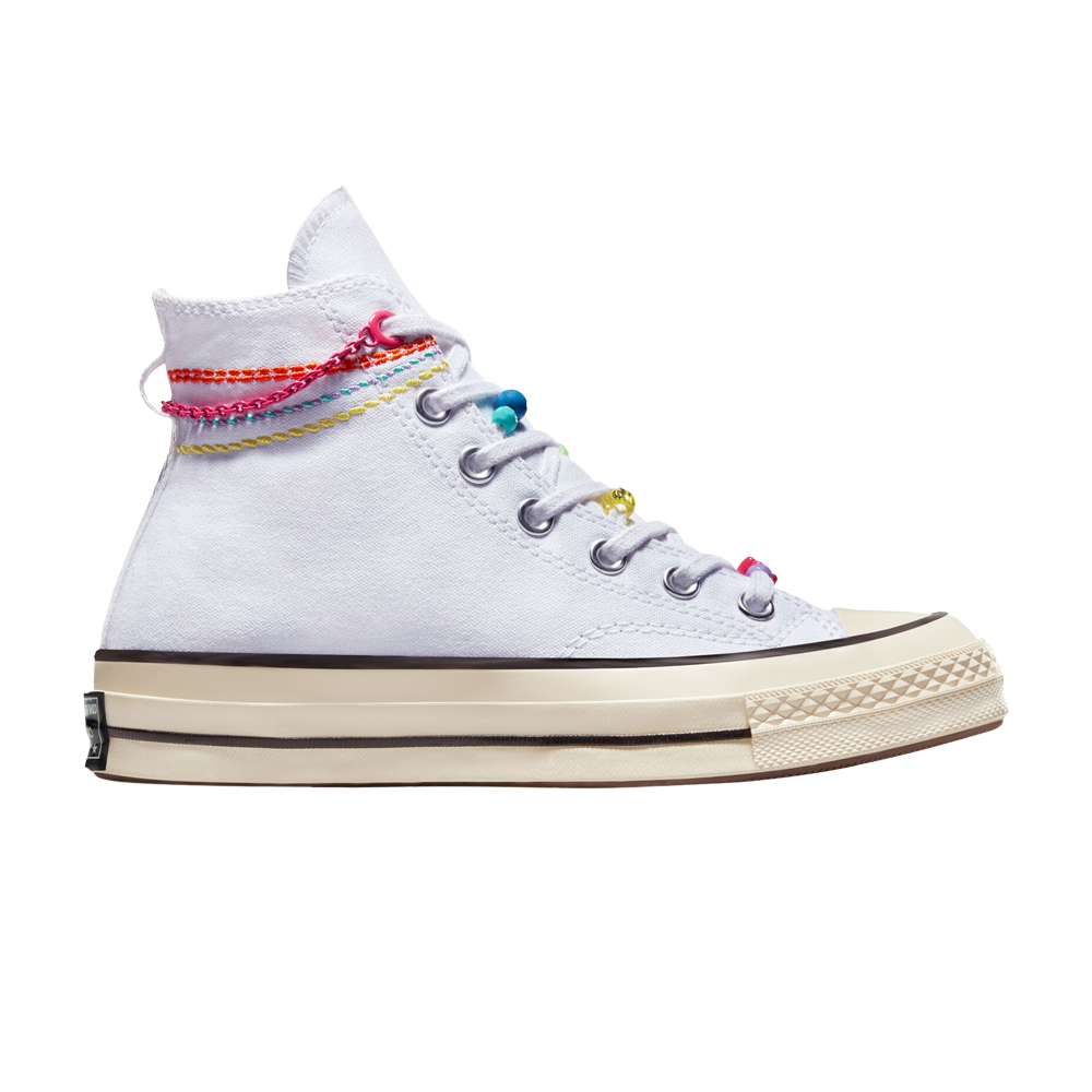 Pre-owned Converse Wmns Chuck 70 High 'embroidered Bracelet' In White