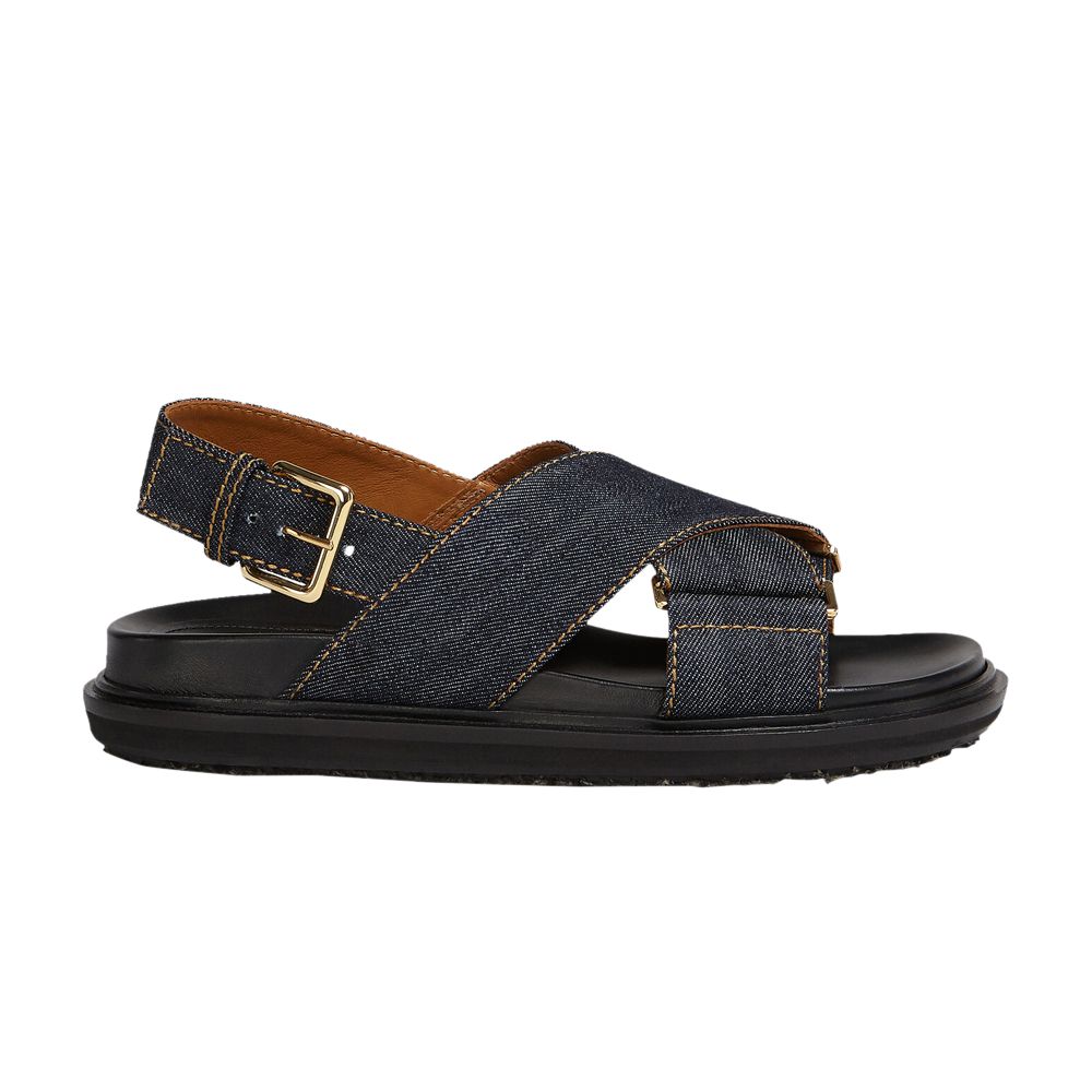 Pre-owned Marni Wmns Criss-cross Sandal 'blue Denim' | Women's Size 34.5