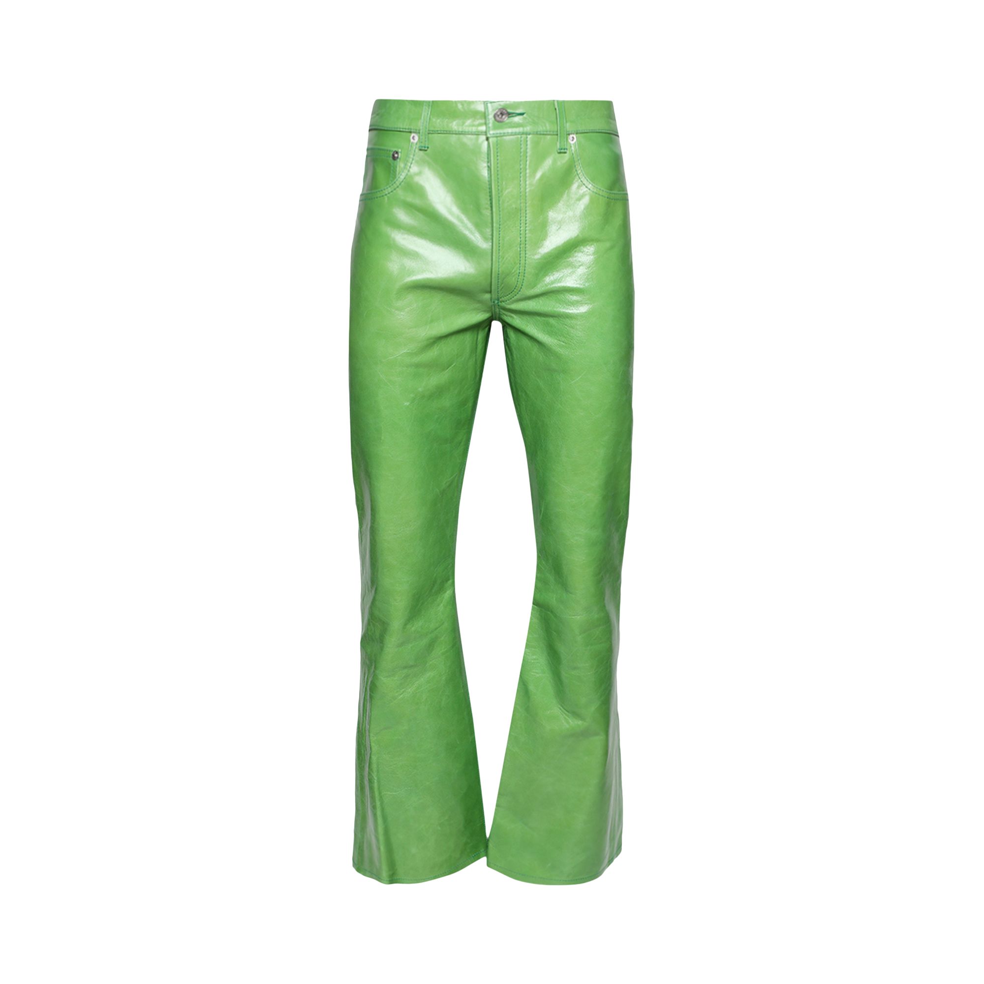 Pre-owned Gallery Dept. Logan Flare 'apple' | Green | Men's Size 36