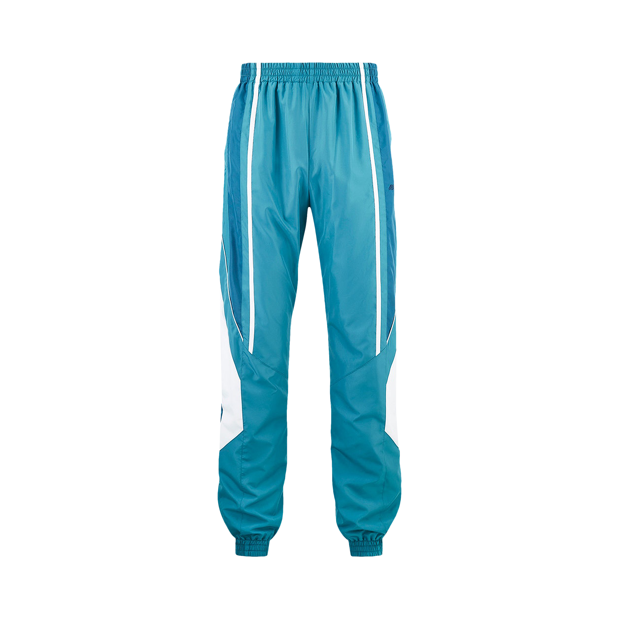 Pre-owned Martine Rose Panelled Trackpant 'teal/white' In Blue