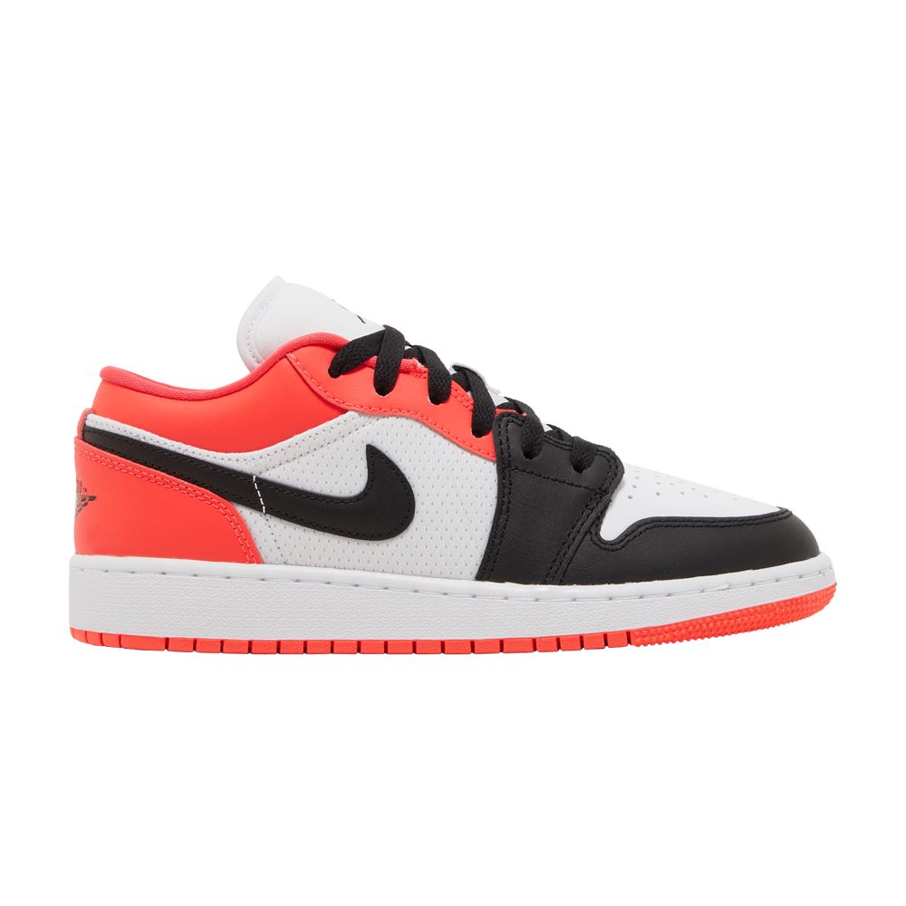 Air Jordan 1 Low SE GS 'Mismatched Infrared' | White | Kid's Size 7