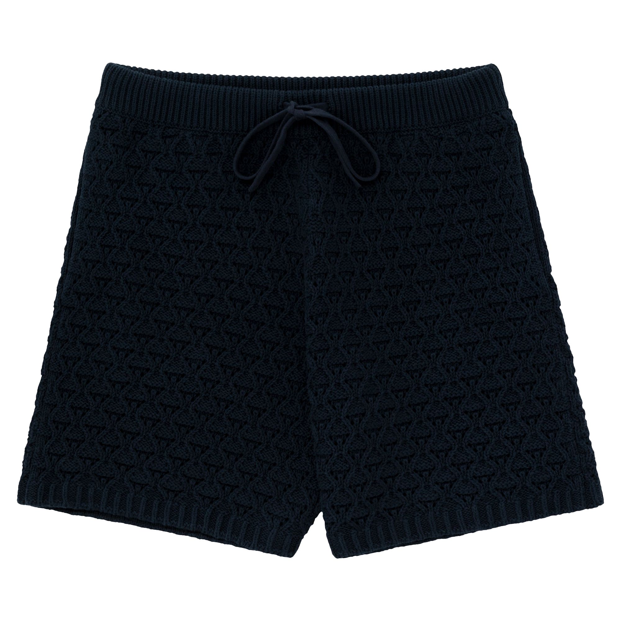 Pre-owned Aimé Leon Dore Eyelet Knit Short 'navy Blazer' In Blue