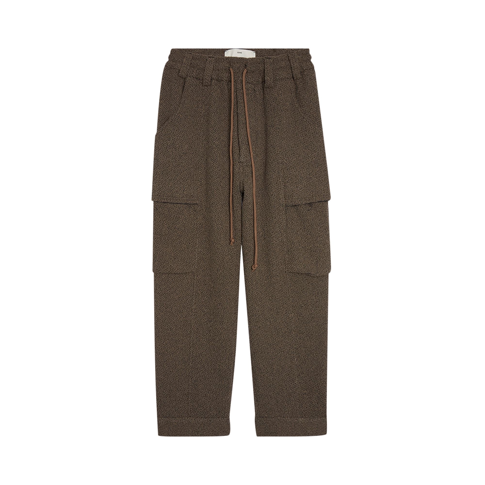 Pre-owned Song For The Mute Viscose Towel Tabbed Cargo Pant 'brown' | Men's Size 46