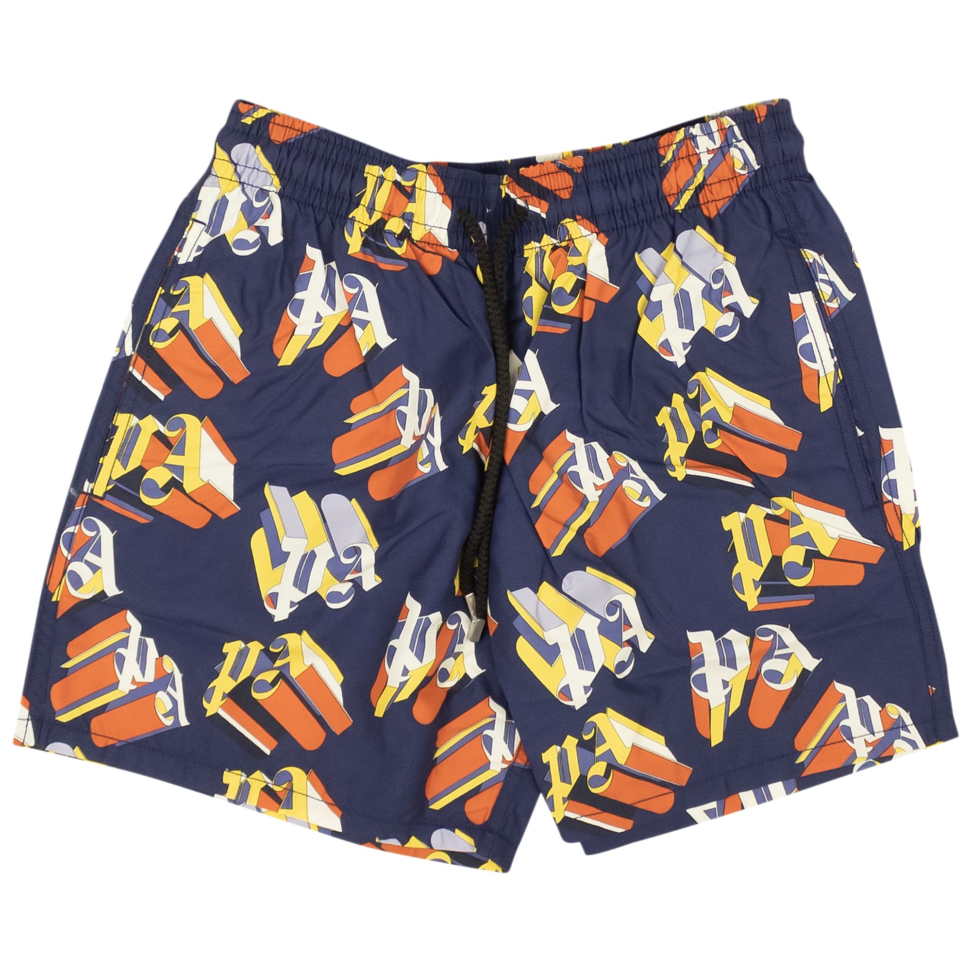 Palm Angels x Vilebrequin Monogram Swimwear 'Blue/Brown' | Men's Size S