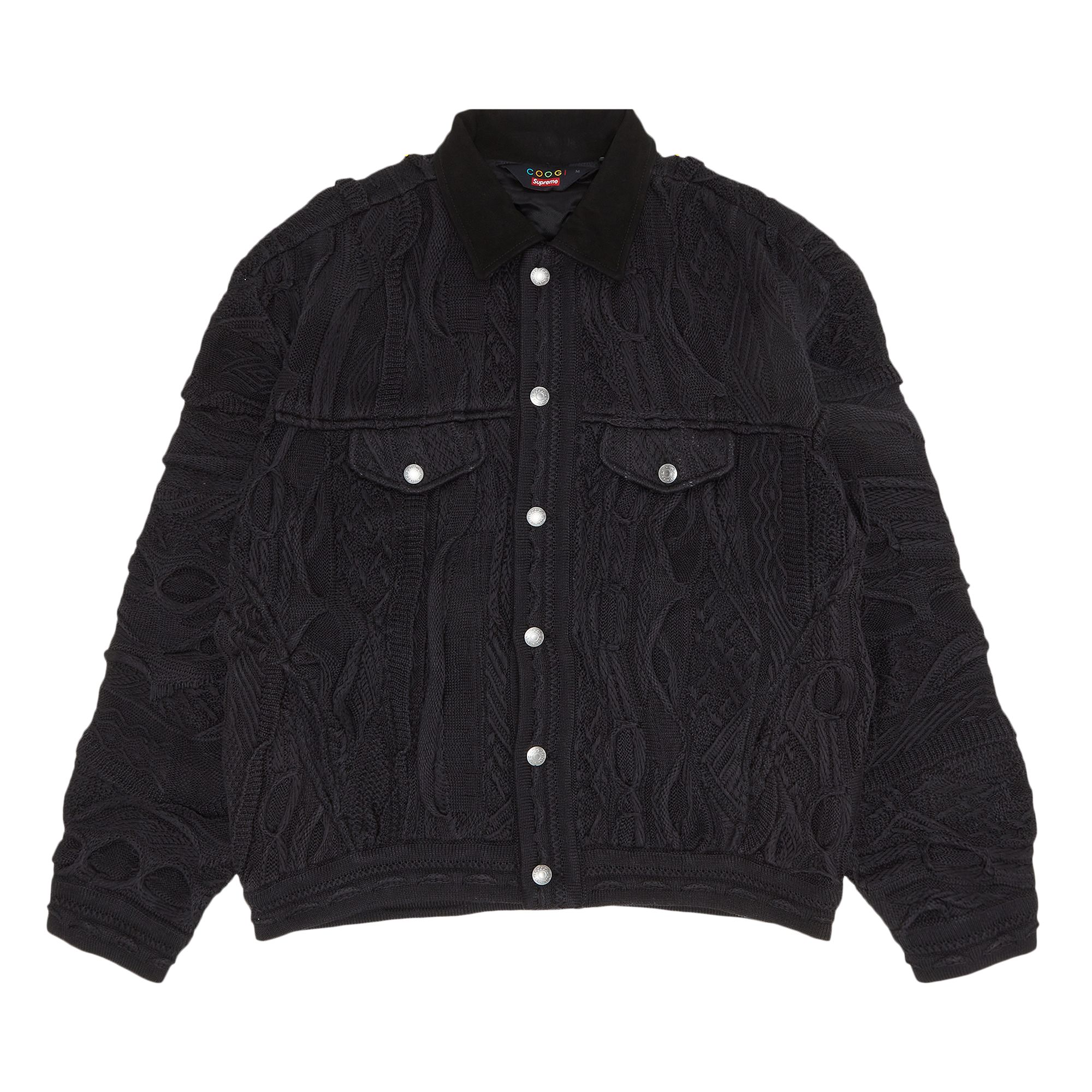 Pre-owned Supreme X Coogi Trucker Jacket 'black'