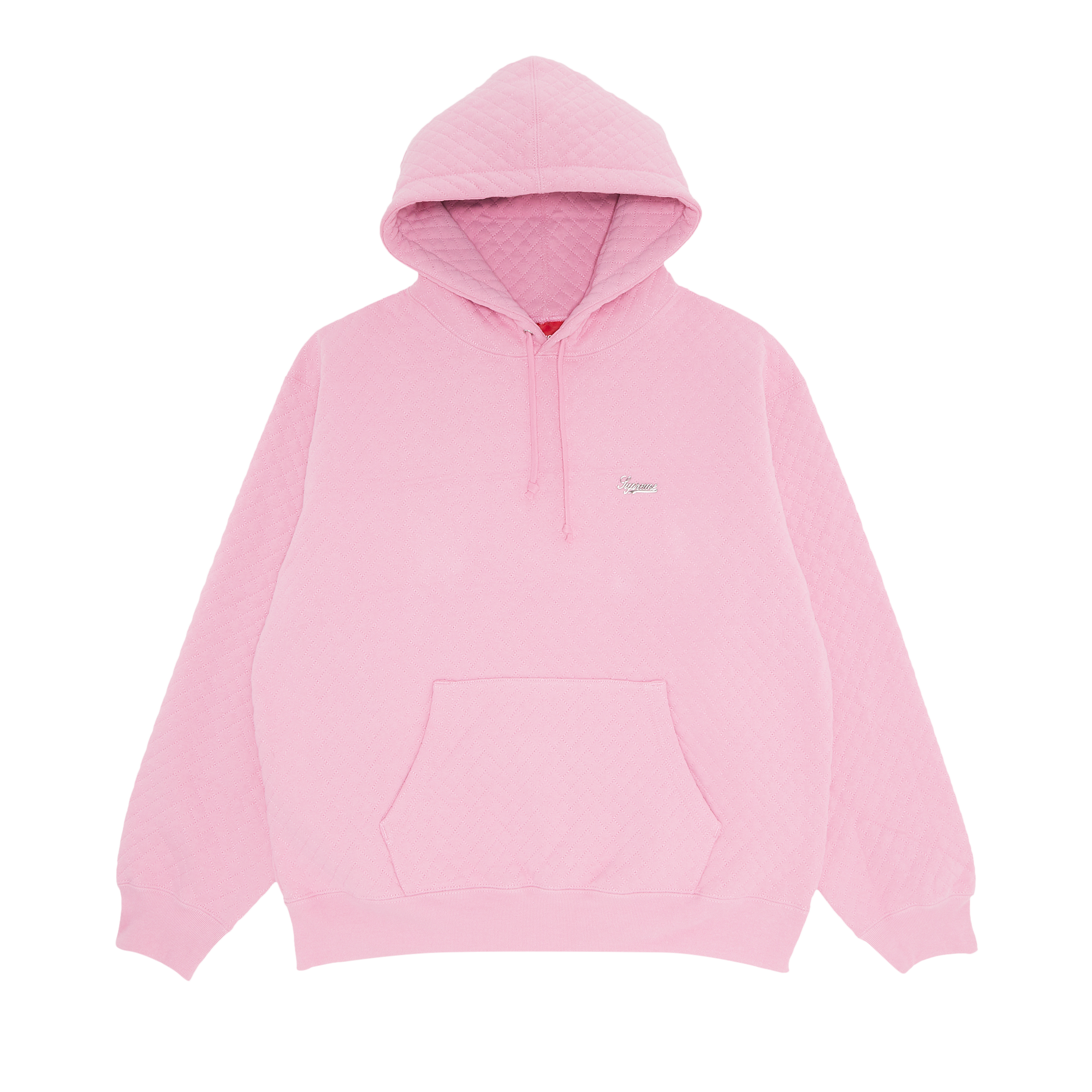 Pre-owned Supreme Micro Quilted Hooded Sweatshirt 'dusty Pink'