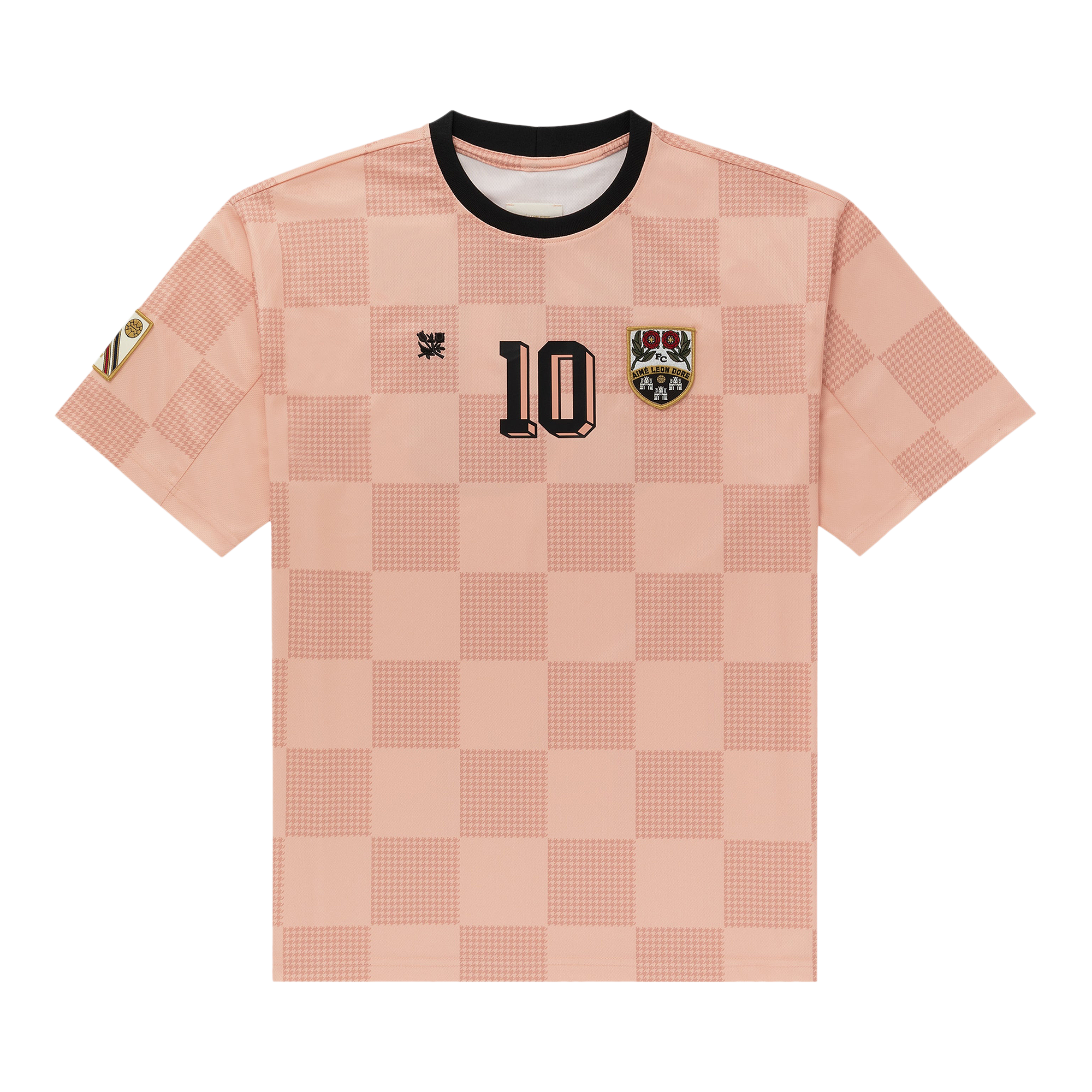 Pre-owned Aimé Leon Dore Team Soccer Jersey 'peach Beige' In Pink